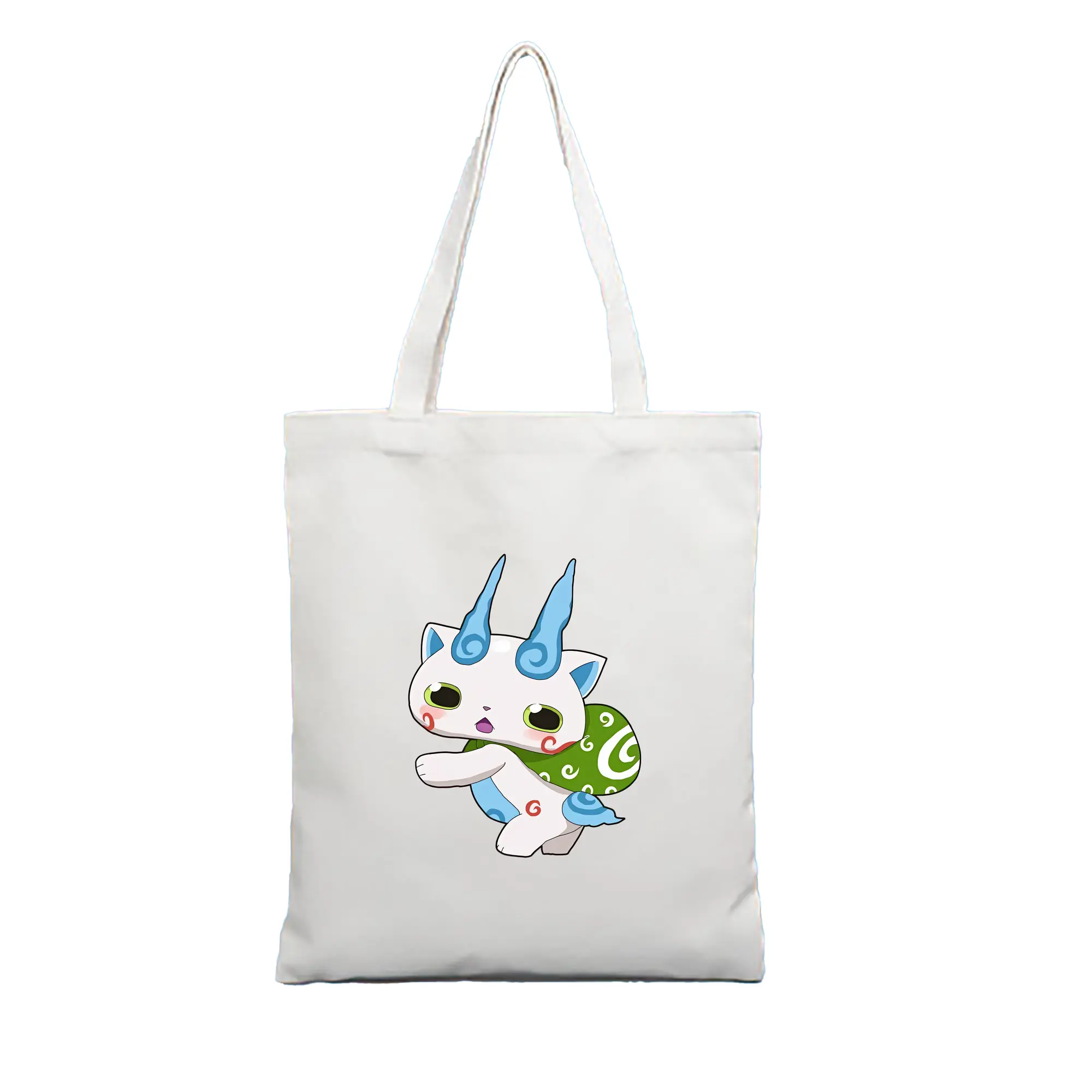 妖怪ウォッチ グッズ,コマさん - 縦型キャンバス手提げバッグ（トートバッグ） ・ キャンバス素材 ・ ショッピング用 ・ 軽量 丈夫 お手入れ簡単