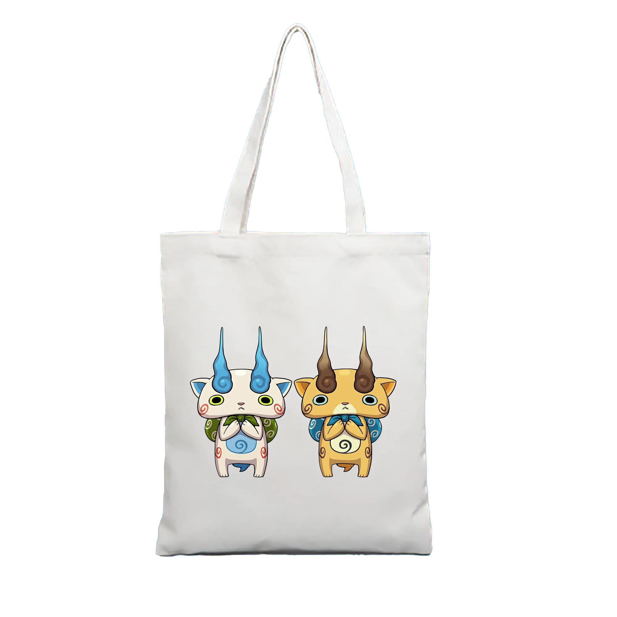 妖怪ウォッチ グッズ,コマさん - 縦型キャンバス手提げバッグ（トートバッグ） ・ キャンバス素材 ・ ショッピング用 ・ 軽量 丈夫 お手入れ簡単