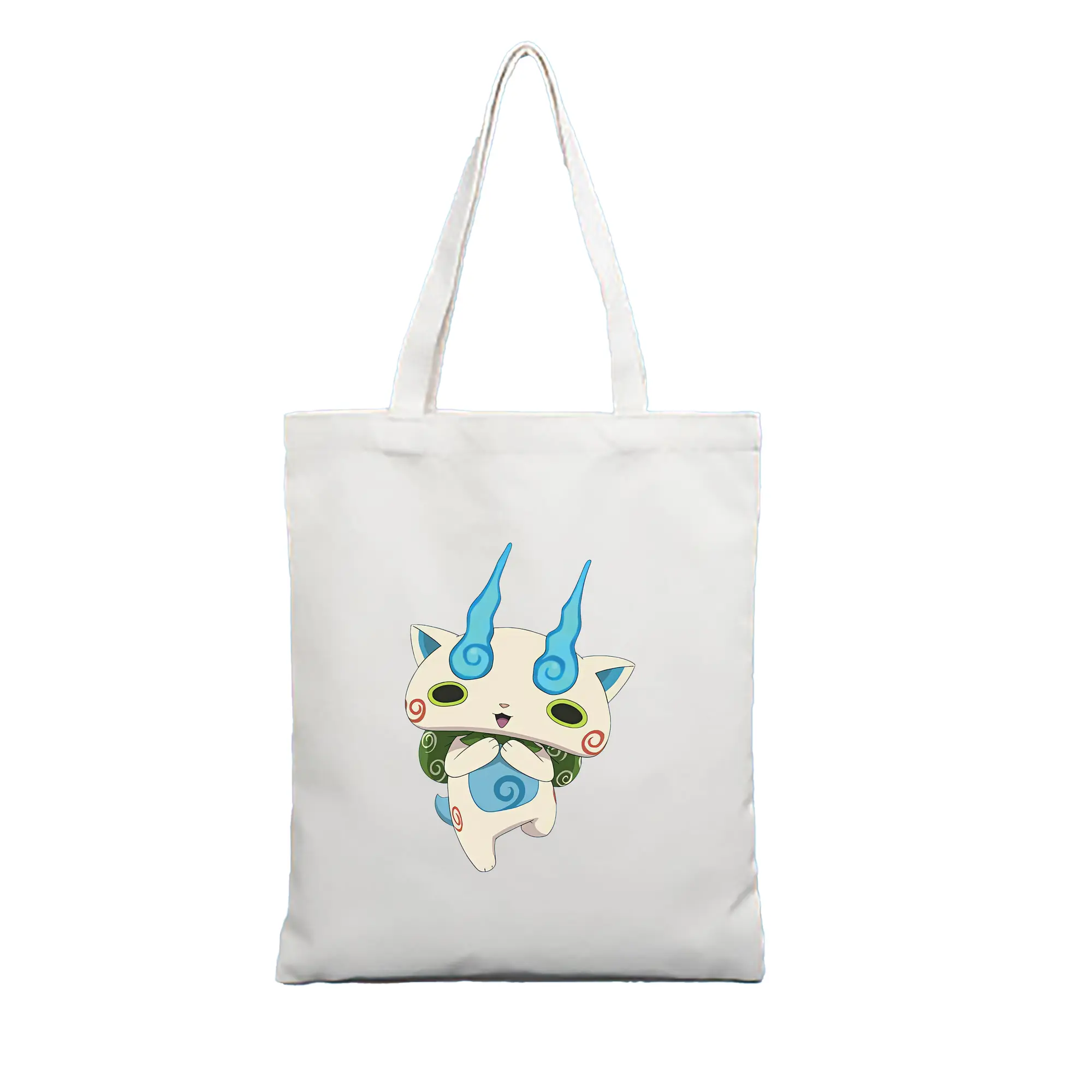 妖怪ウォッチ グッズ,コマさん - 縦型キャンバス手提げバッグ（トートバッグ） ・ キャンバス素材 ・ ショッピング用 ・ 軽量 丈夫 お手入れ簡単