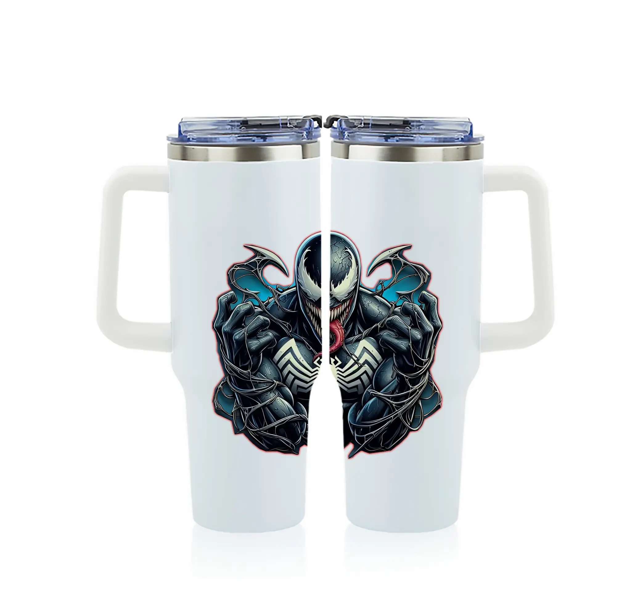 ヴェノム グッズ,ヴェノム - 1200mL フルプリント車用タンブラー ・ 304ステンレス 内側 ・ 201ステンレス 外側 ・ 保温 保冷 ・ 通勤 ドライブ アウトドア用