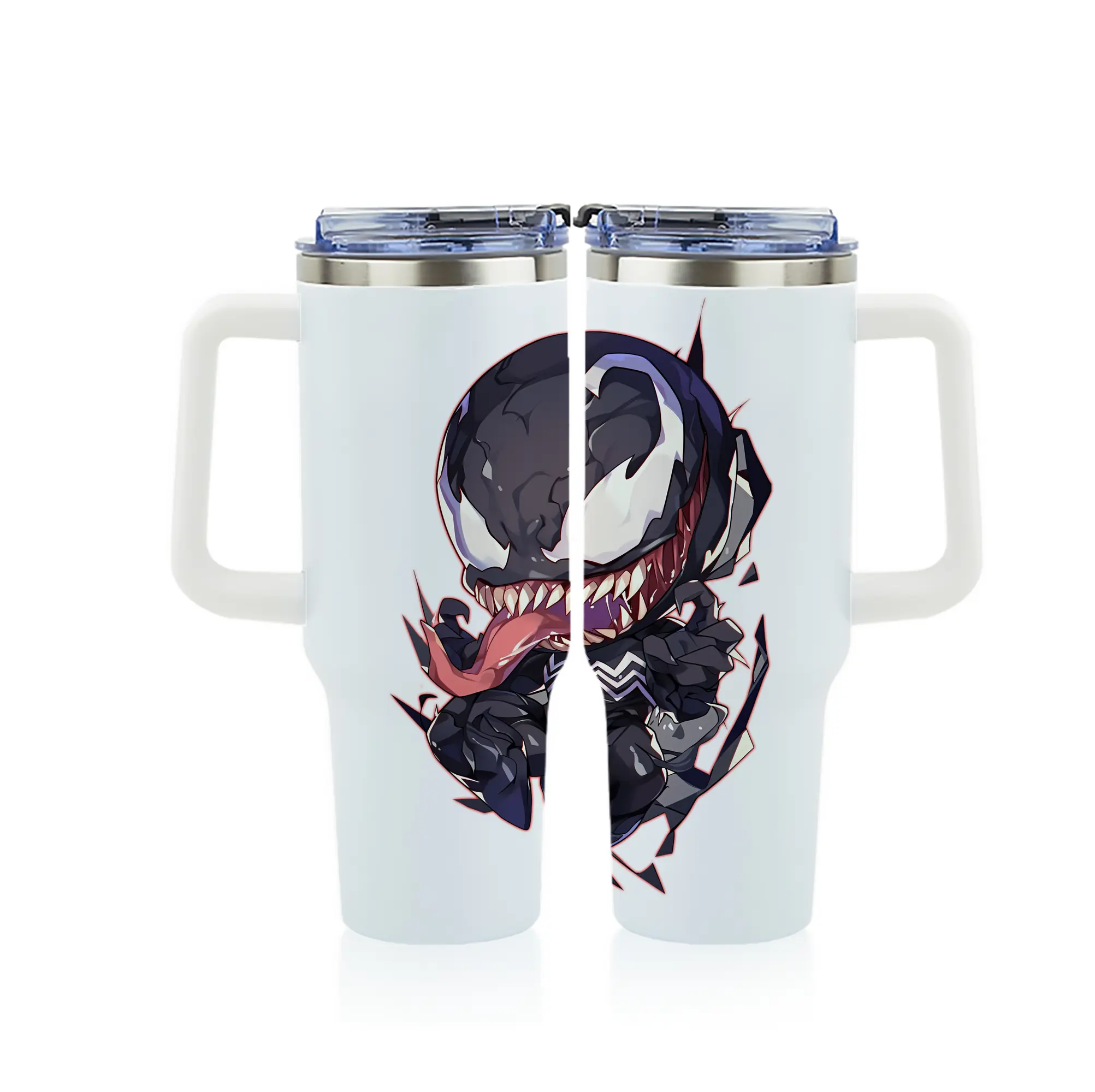 ヴェノム グッズ,ヴェノム - 1200mL フルプリント車用タンブラー ・ 304ステンレス 内側 ・ 201ステンレス 外側 ・ 保温 保冷 ・ 通勤 ドライブ アウトドア用