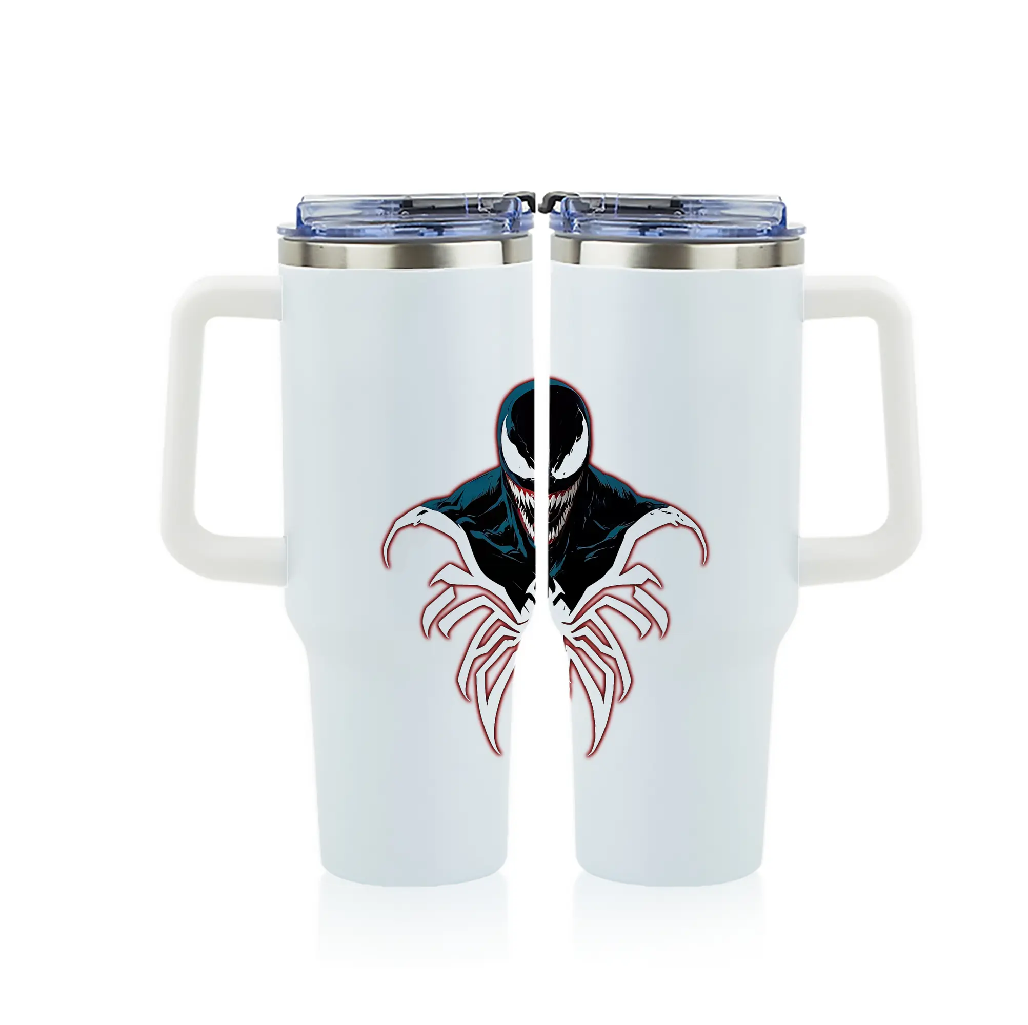 ヴェノム グッズ,ヴェノム - 1200mL フルプリント車用タンブラー ・ 304ステンレス 内側 ・ 201ステンレス 外側 ・ 保温 保冷 ・ 通勤 ドライブ アウトドア用