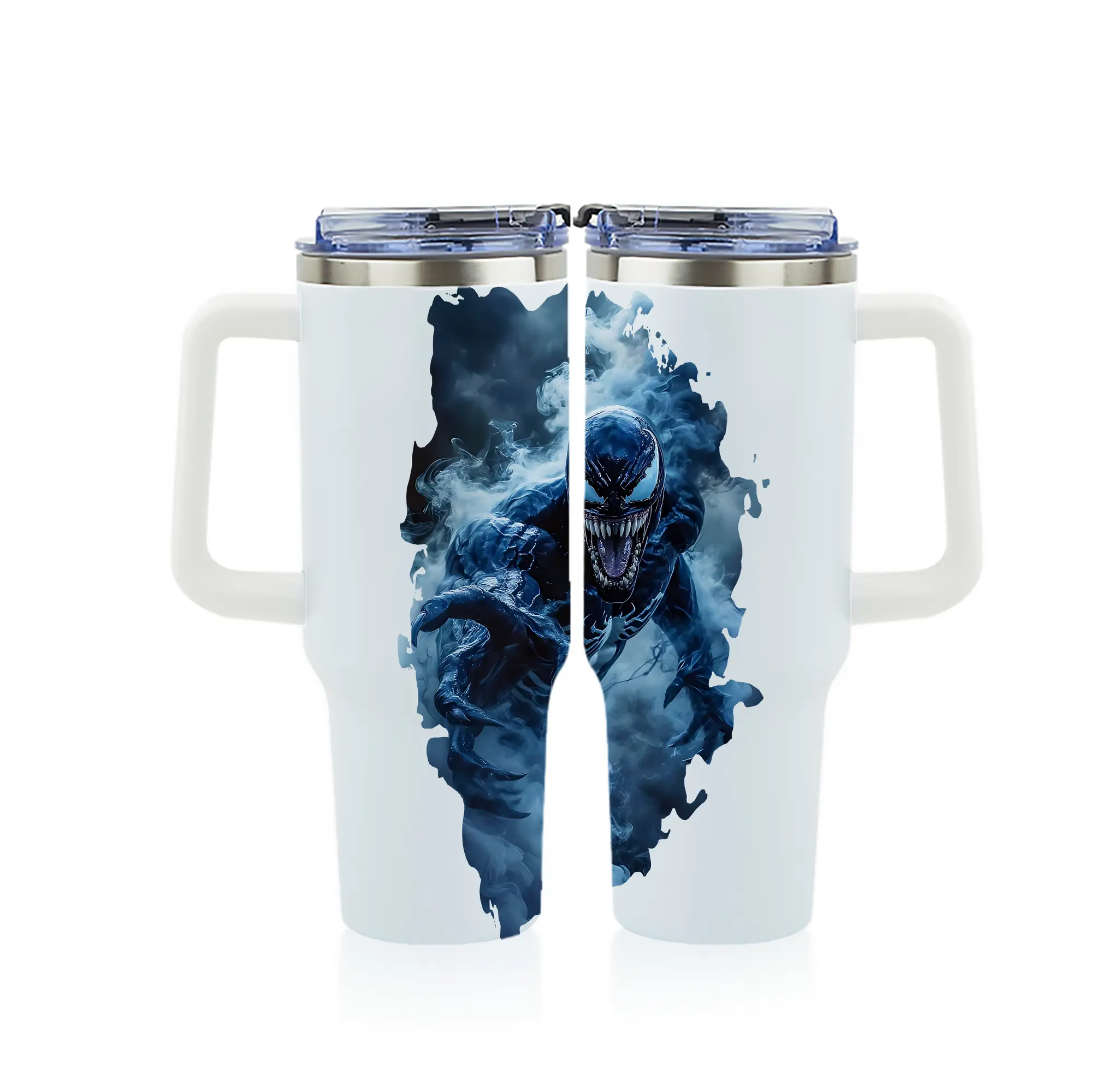 ヴェノム グッズ,ヴェノム - 1200mL フルプリント車用タンブラー ・ 304ステンレス 内側 ・ 201ステンレス 外側 ・ 保温 保冷 ・ 通勤 ドライブ アウトドア用