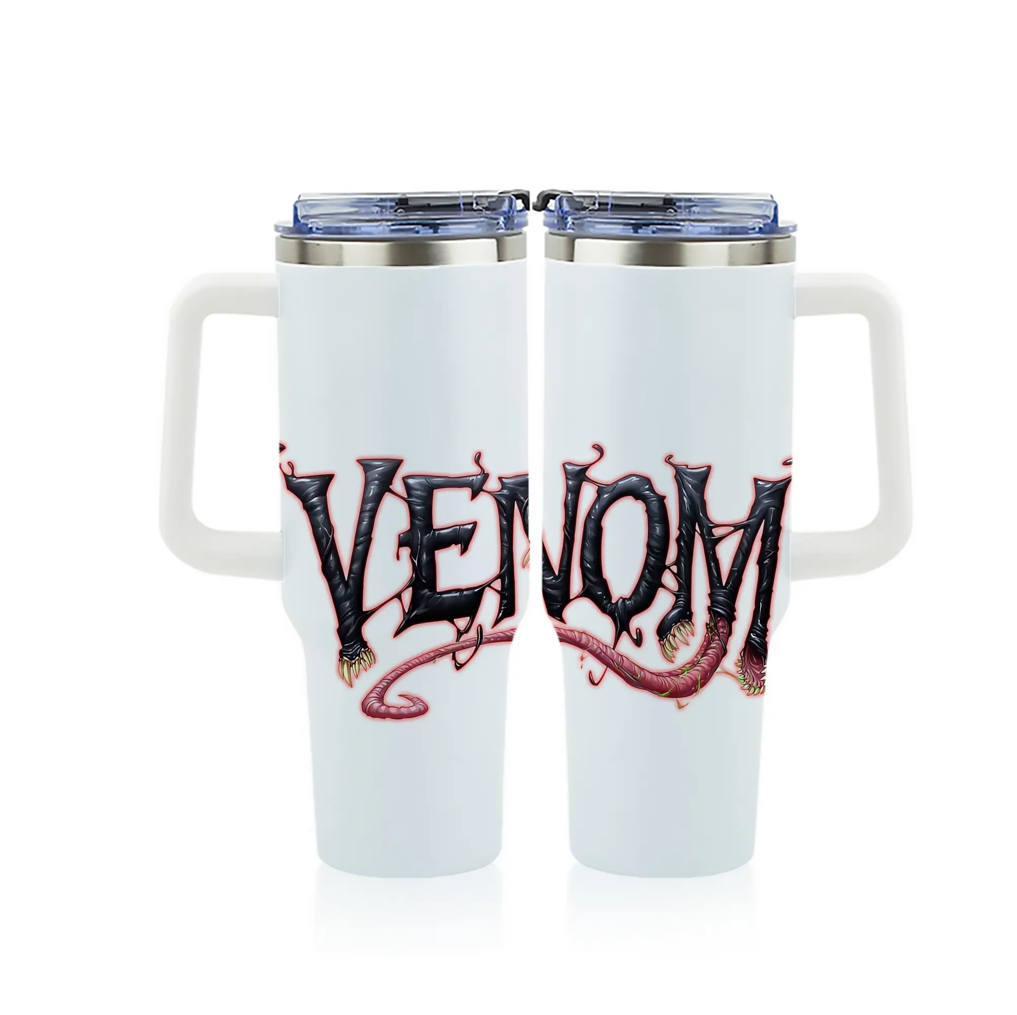 ヴェノム グッズ,ヴェノム - 1200mL フルプリント車用タンブラー ・ 304ステンレス 内側 ・ 201ステンレス 外側 ・ 保温 保冷 ・ 通勤 ドライブ アウトドア用