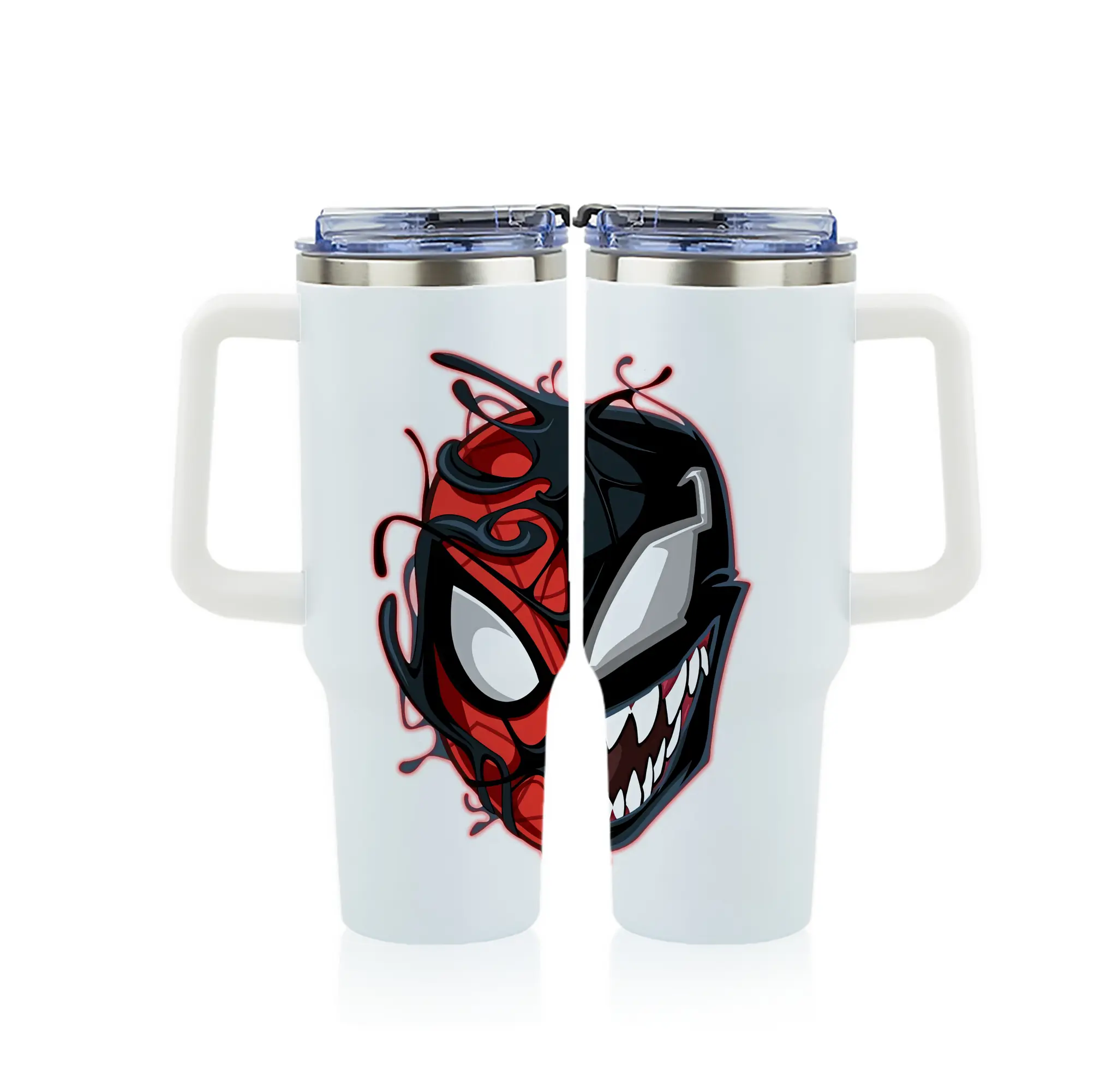 ヴェノム グッズ,ヴェノム - 1200mL フルプリント車用タンブラー ・ 304ステンレス 内側 ・ 201ステンレス 外側 ・ 保温 保冷 ・ 通勤 ドライブ アウトドア用