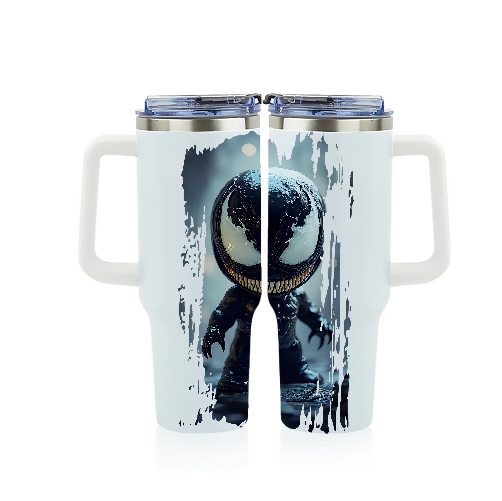 ヴェノム グッズ,ヴェノム - 1200mL フルプリント車用タンブラー ・ 304ステンレス 内側 ・ 201ステンレス 外側 ・ 保温 保冷 ・ 通勤 ドライブ アウトドア用