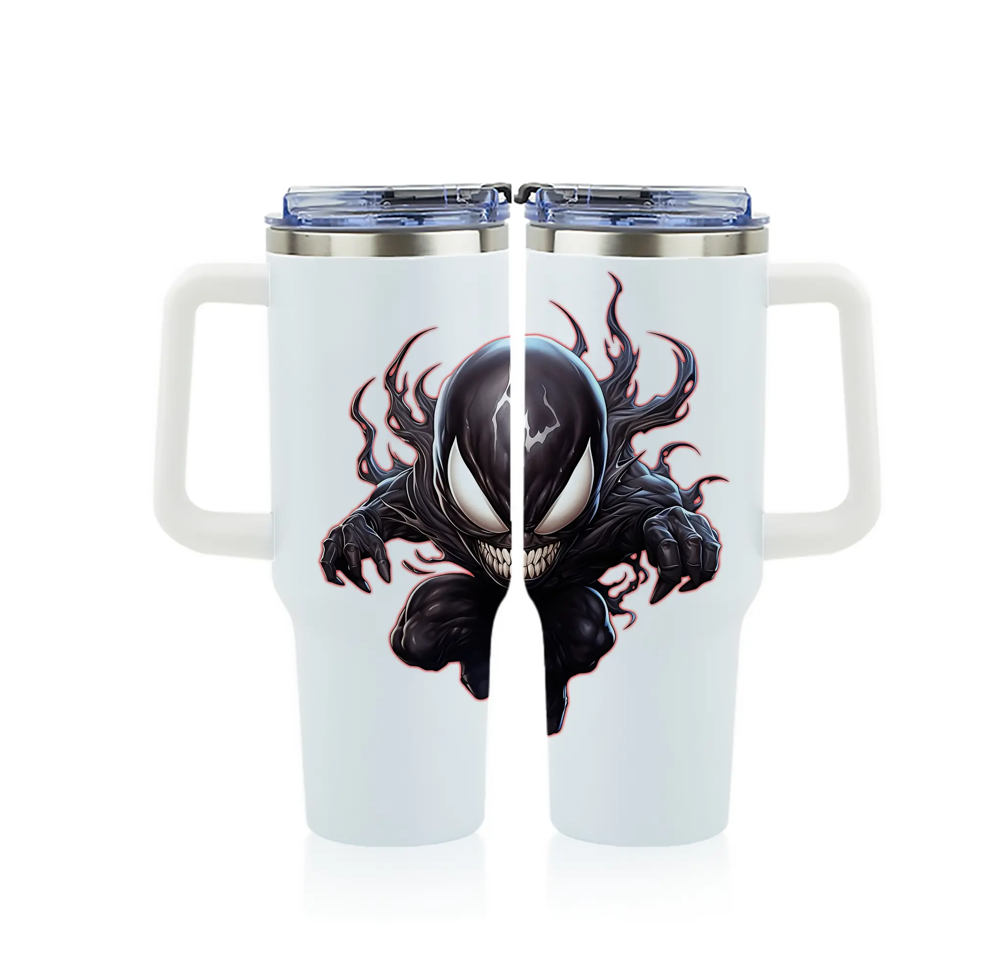 ヴェノム グッズ,ヴェノム - 1200mL フルプリント車用タンブラー ・ 304ステンレス 内側 ・ 201ステンレス 外側 ・ 保温 保冷 ・ 通勤 ドライブ アウトドア用