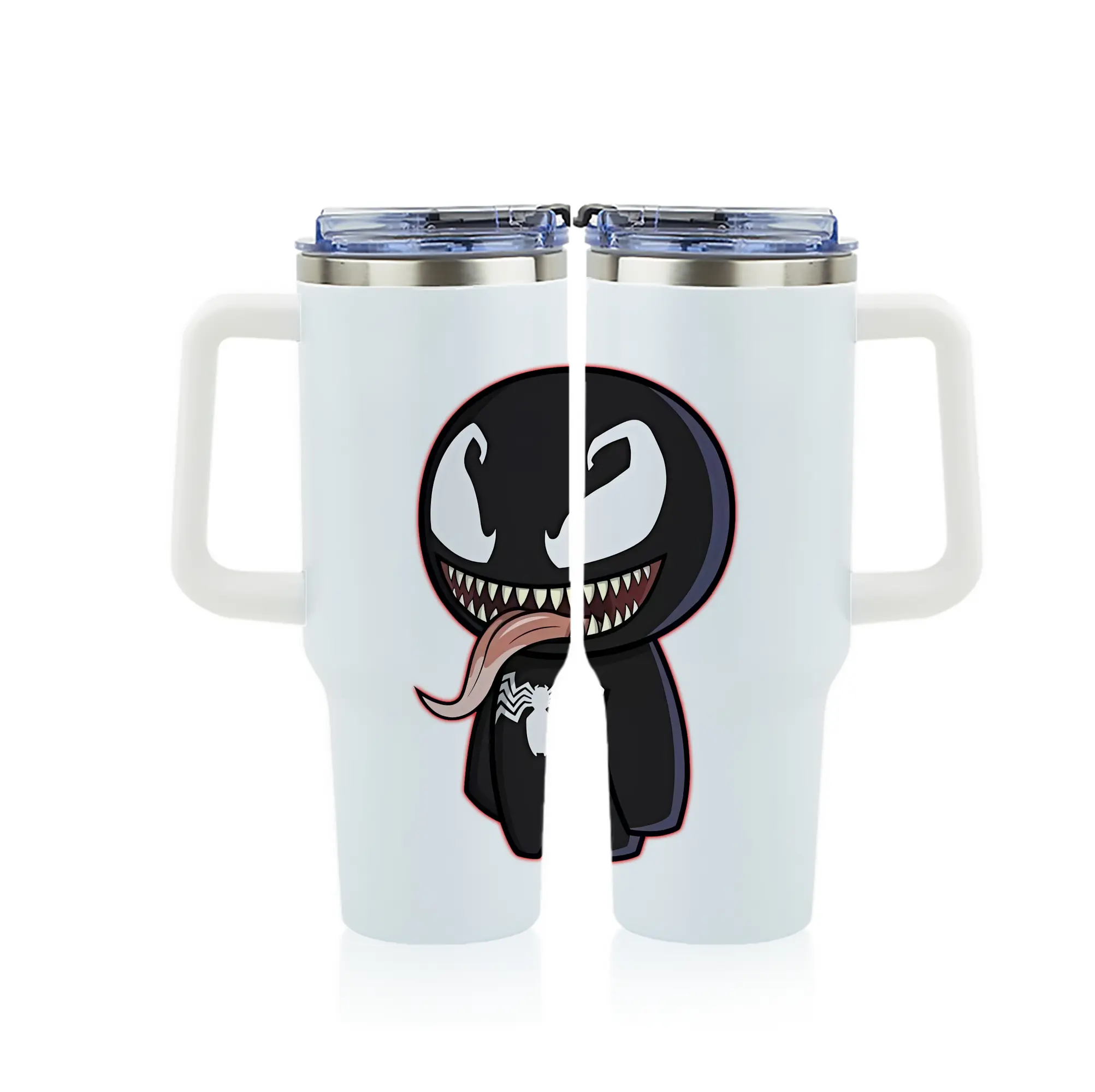 ヴェノム グッズ,ヴェノム - 1200mL フルプリント車用タンブラー ・ 304ステンレス 内側 ・ 201ステンレス 外側 ・ 保温 保冷 ・ 通勤 ドライブ アウトドア用