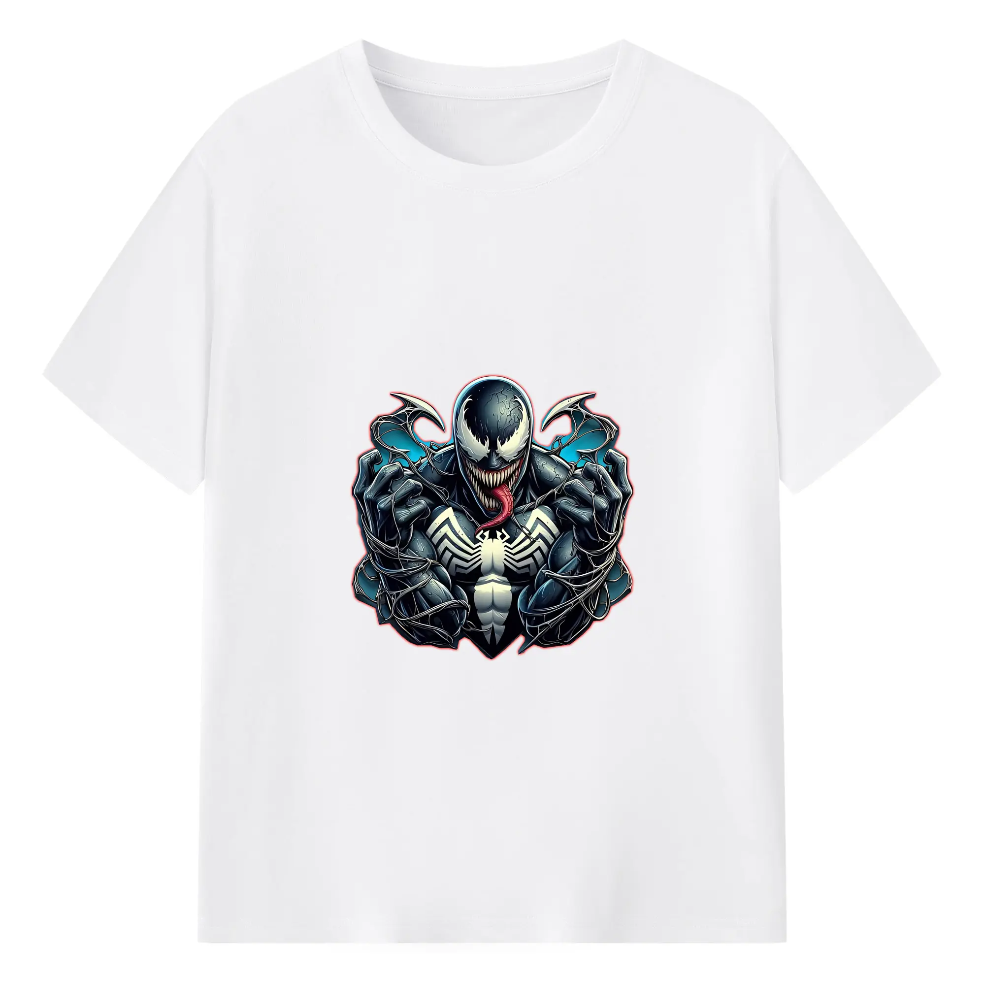 ヴェノム グッズ,ヴェノム - 綿100％ 半袖Tシャツ ・ フロントプリント ・ 快適 通気性 ・ 日常使い 散歩 スポーツ用