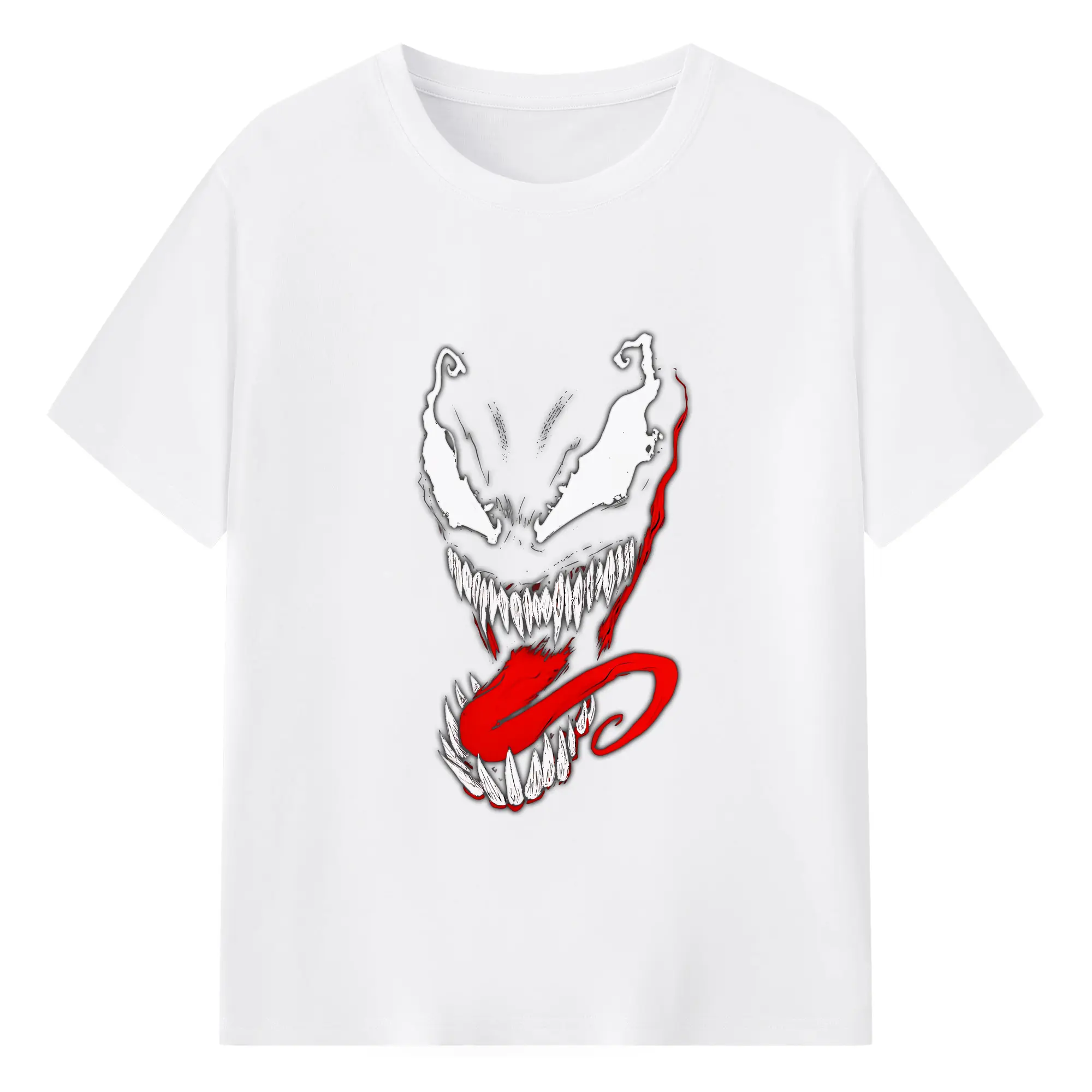 ヴェノム グッズ,ヴェノム - 綿100％ 半袖Tシャツ ・ フロントプリント ・ 快適 通気性 ・ 日常使い 散歩 スポーツ用