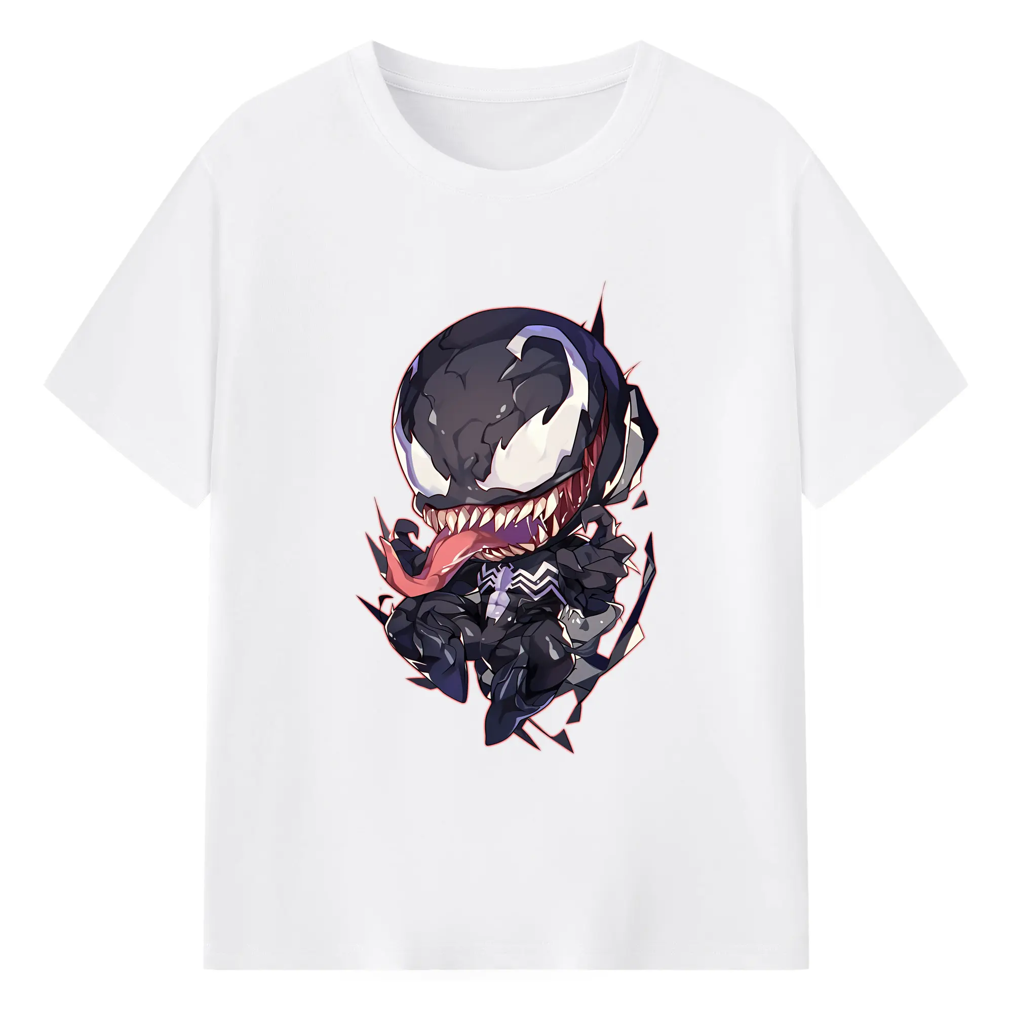 ヴェノム グッズ,ヴェノム - 綿100％ 半袖Tシャツ ・ フロントプリント ・ 快適 通気性 ・ 日常使い 散歩 スポーツ用