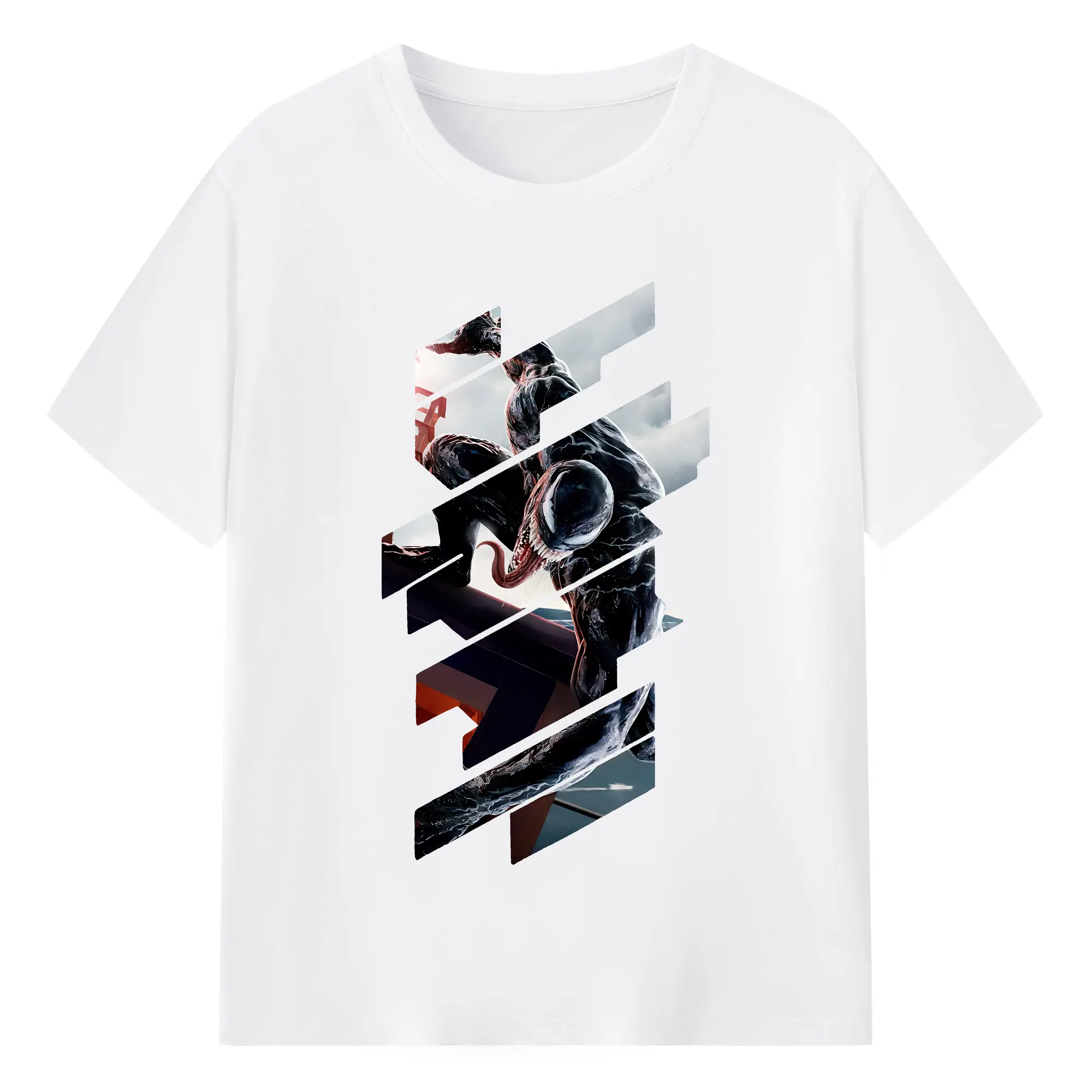 ヴェノム グッズ,ヴェノム - 綿100％ 半袖Tシャツ ・ フロントプリント ・ 快適 通気性 ・ 日常使い 散歩 スポーツ用