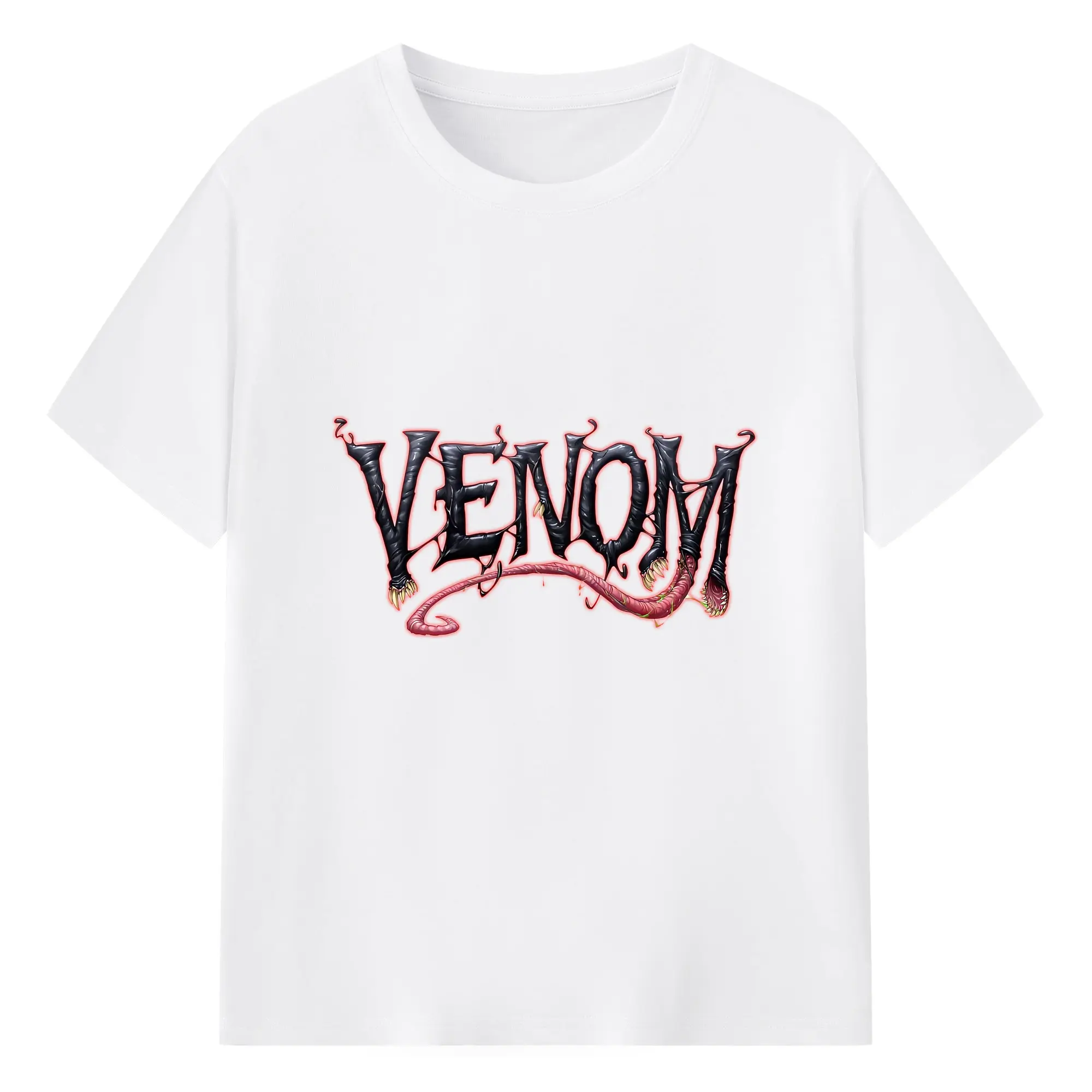 ヴェノム グッズ,ヴェノム - 綿100％ 半袖Tシャツ ・ フロントプリント ・ 快適 通気性 ・ 日常使い 散歩 スポーツ用