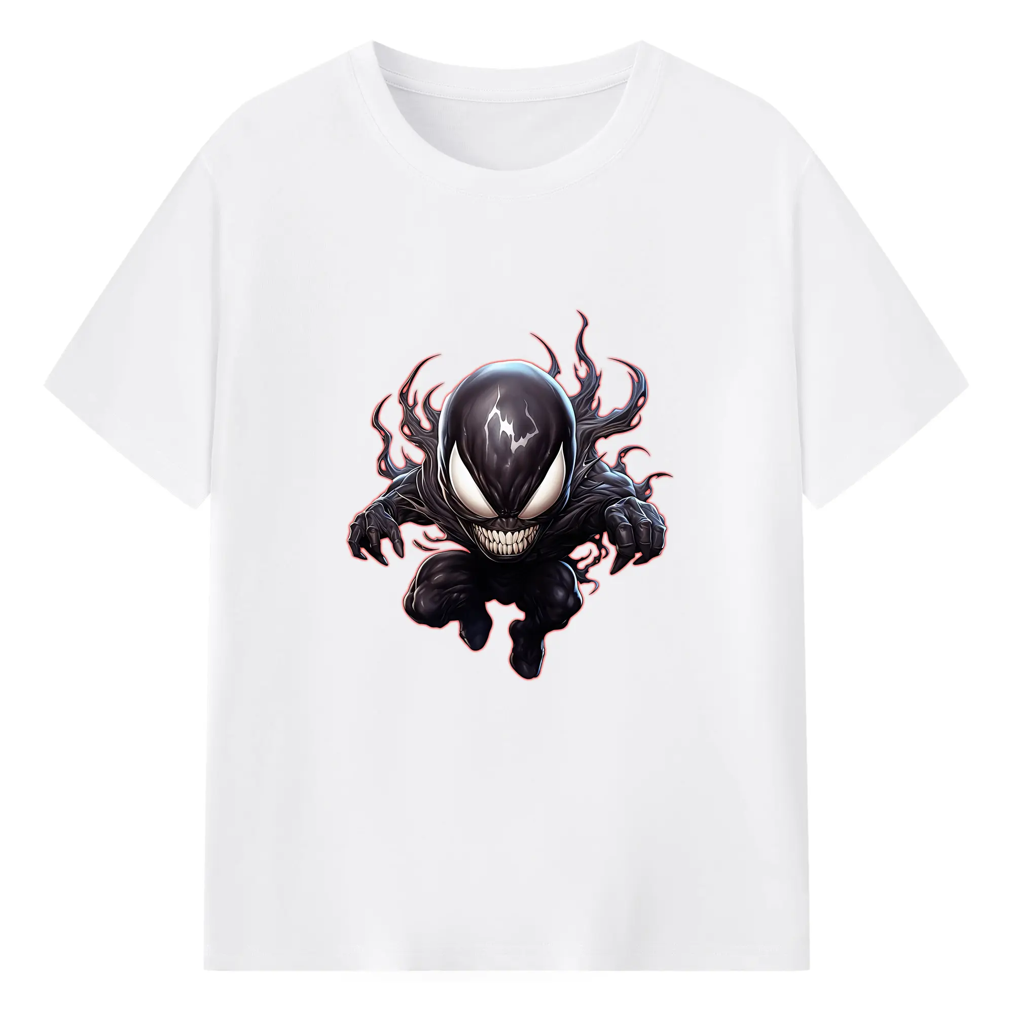 ヴェノム グッズ,ヴェノム - 綿100％ 半袖Tシャツ ・ フロントプリント ・ 快適 通気性 ・ 日常使い 散歩 スポーツ用