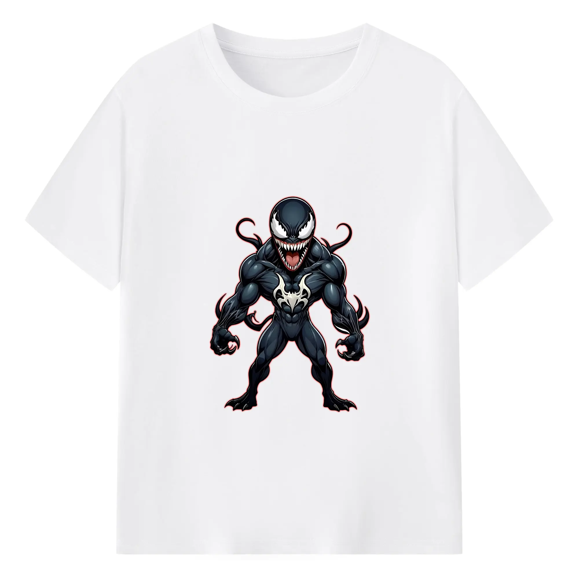 ヴェノム グッズ,ヴェノム - 綿100％ 半袖Tシャツ ・ フロントプリント ・ 快適 通気性 ・ 日常使い 散歩 スポーツ用