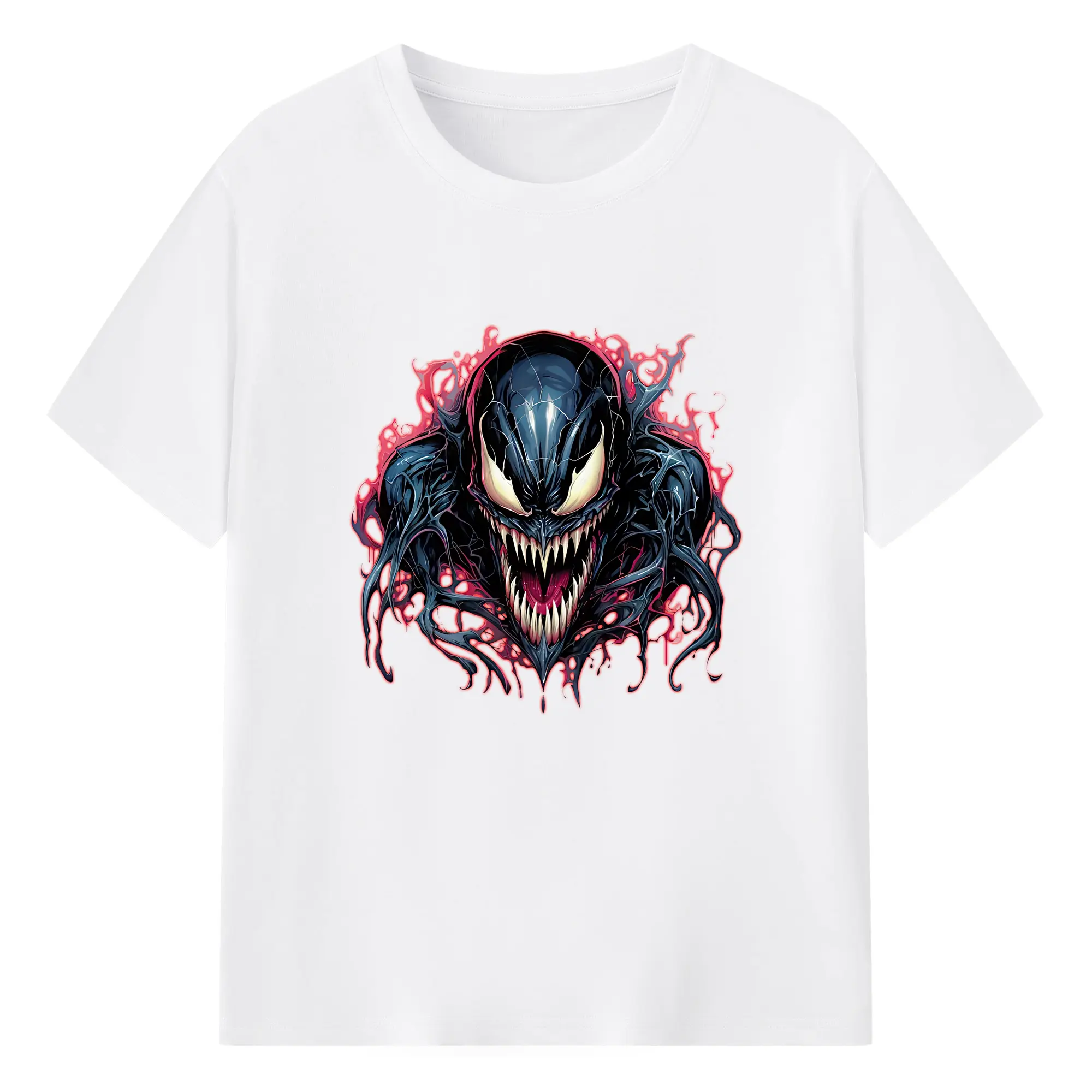 ヴェノム グッズ,ヴェノム - 綿100％ 半袖Tシャツ ・ フロントプリント ・ 快適 通気性 ・ 日常使い 散歩 スポーツ用