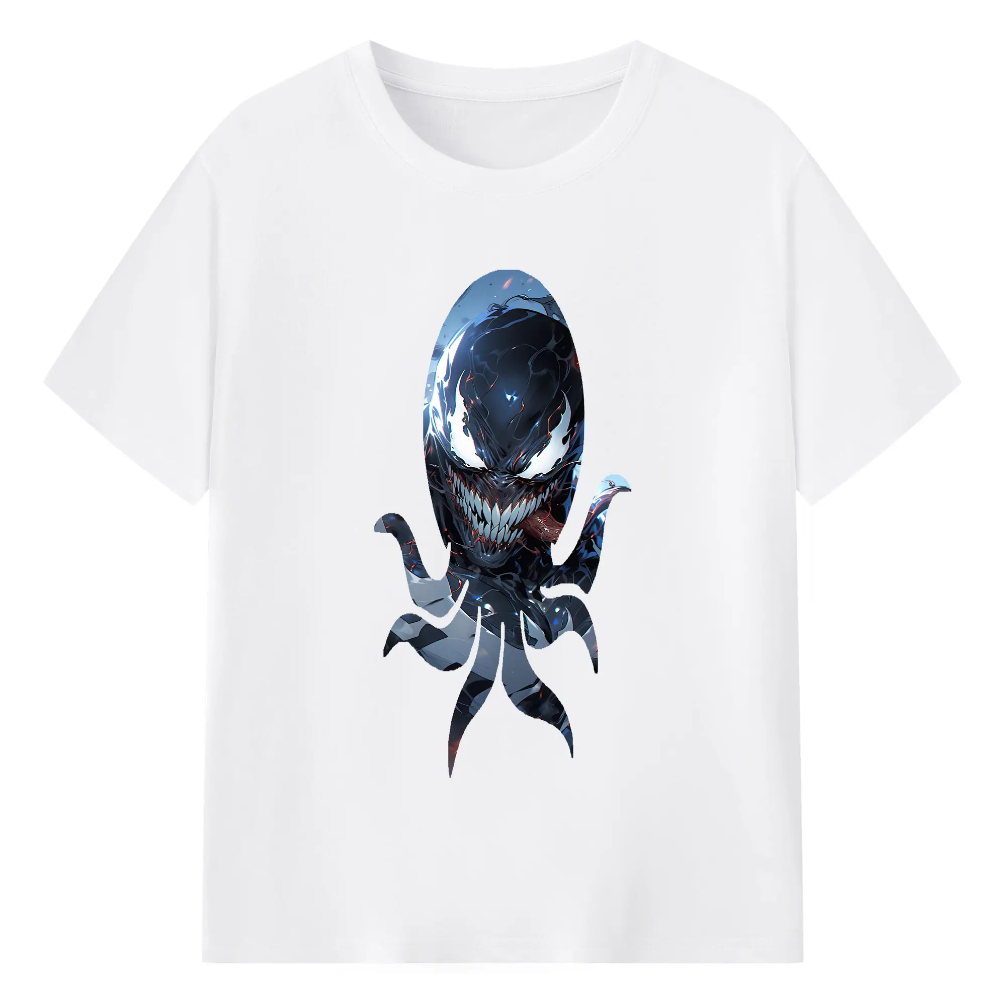 ヴェノム グッズ,ヴェノム - 綿100％ 半袖Tシャツ ・ フロントプリント ・ 快適 通気性 ・ 日常使い 散歩 スポーツ用