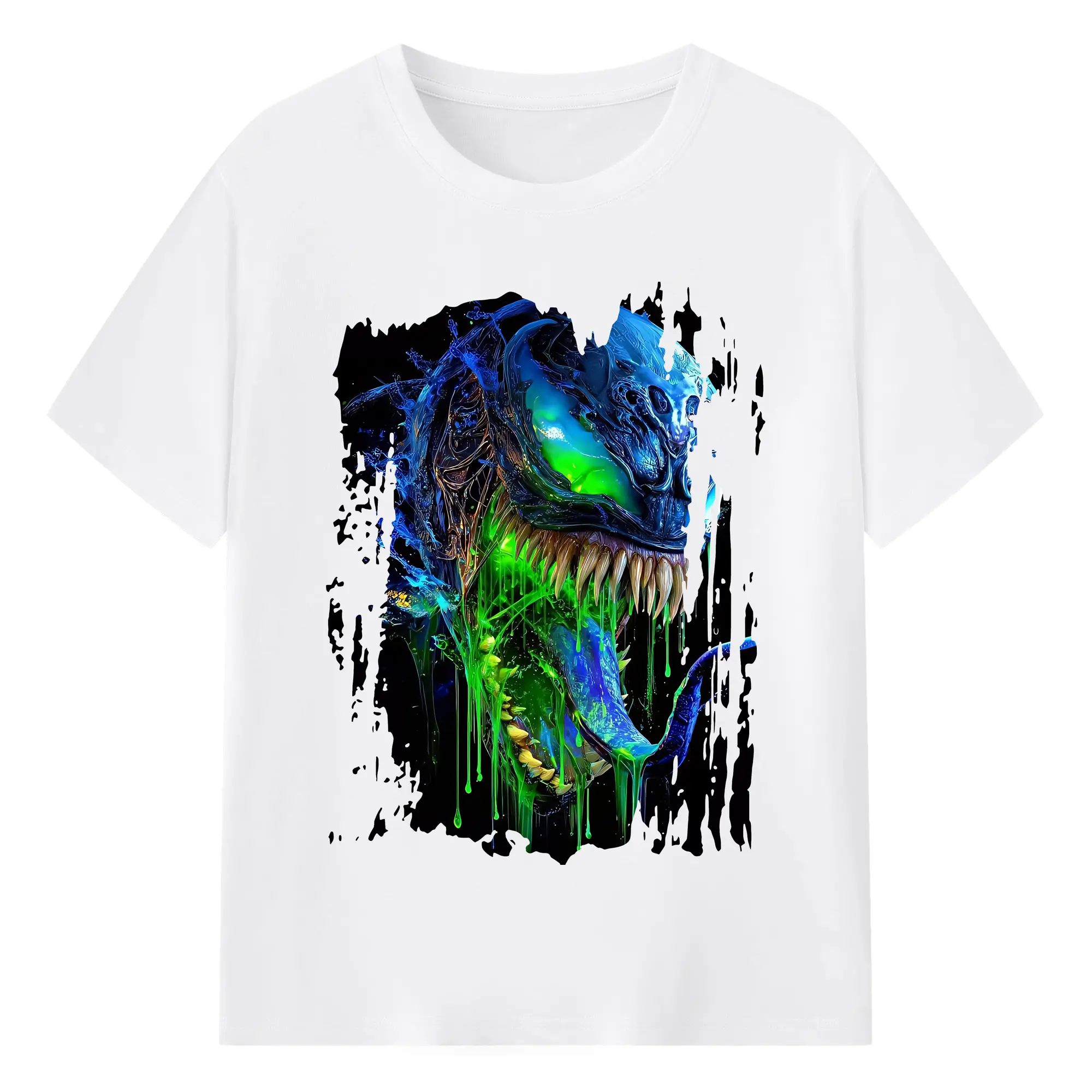 ヴェノム グッズ,ヴェノム - 綿100％ 半袖Tシャツ ・ フロントプリント ・ 快適 通気性 ・ 日常使い 散歩 スポーツ用