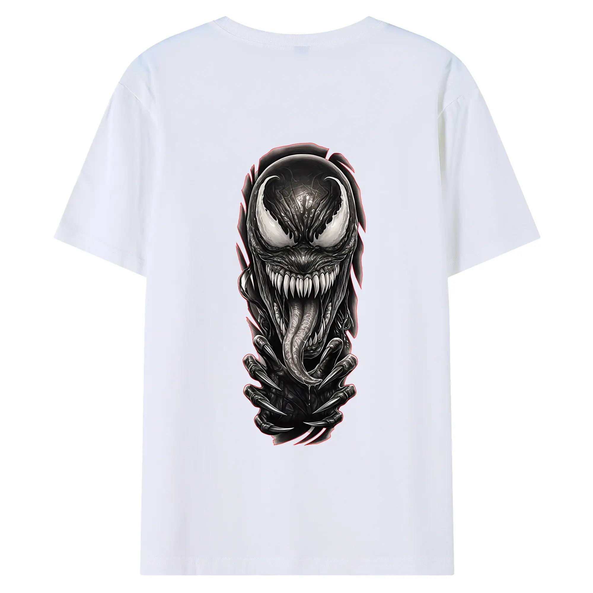 ヴェノム グッズ,ヴェノム - 綿100％ 半袖Tシャツ ・ バックプリント ・ 快適 通気性 ・ 日常使い 散歩 スポーツ用