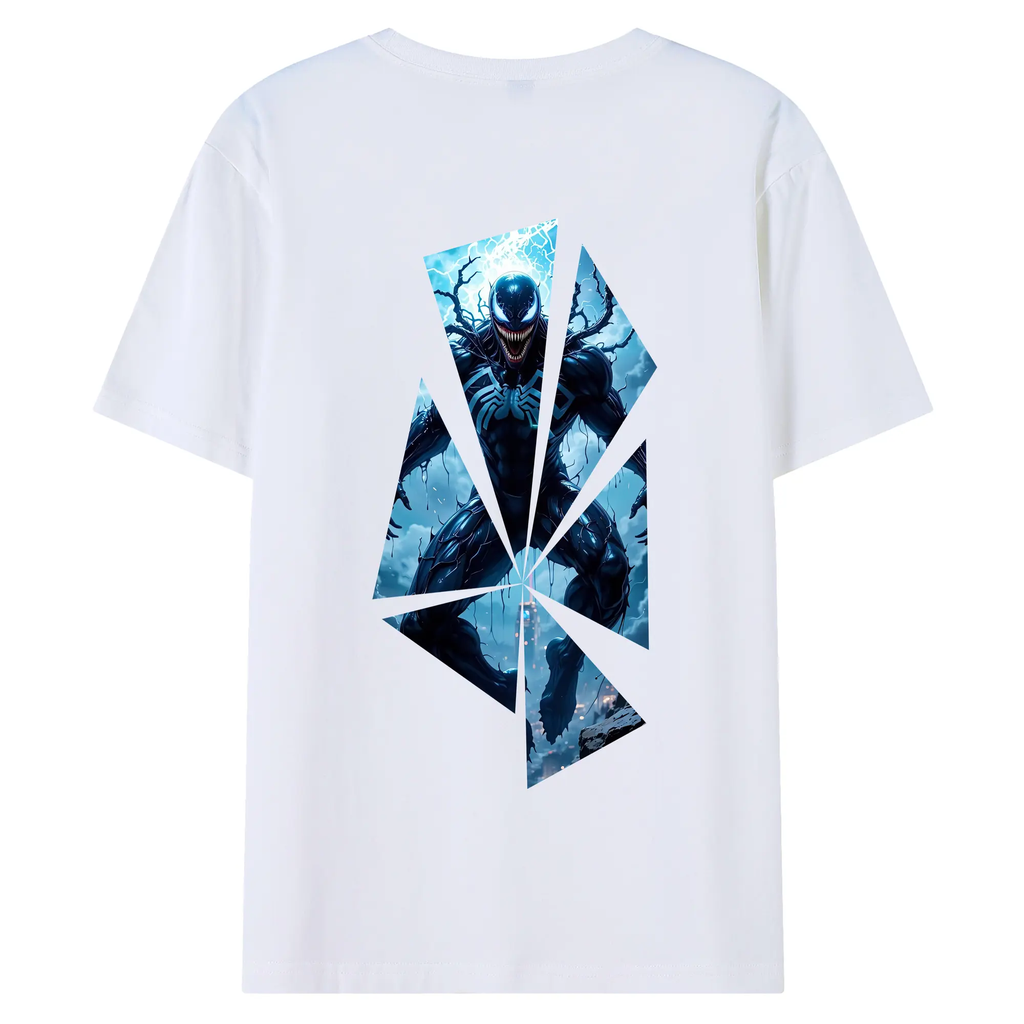 ヴェノム グッズ,ヴェノム - 綿100％ 半袖Tシャツ ・ バックプリント ・ 快適 通気性 ・ 日常使い 散歩 スポーツ用