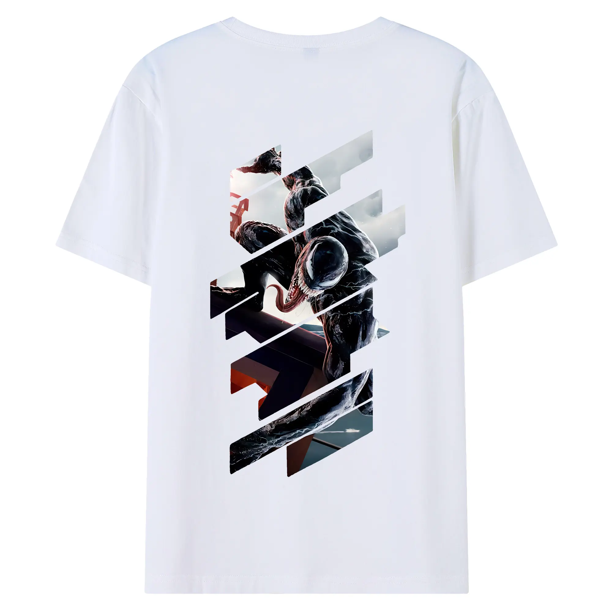 ヴェノム グッズ,ヴェノム - 綿100％ 半袖Tシャツ ・ バックプリント ・ 快適 通気性 ・ 日常使い 散歩 スポーツ用