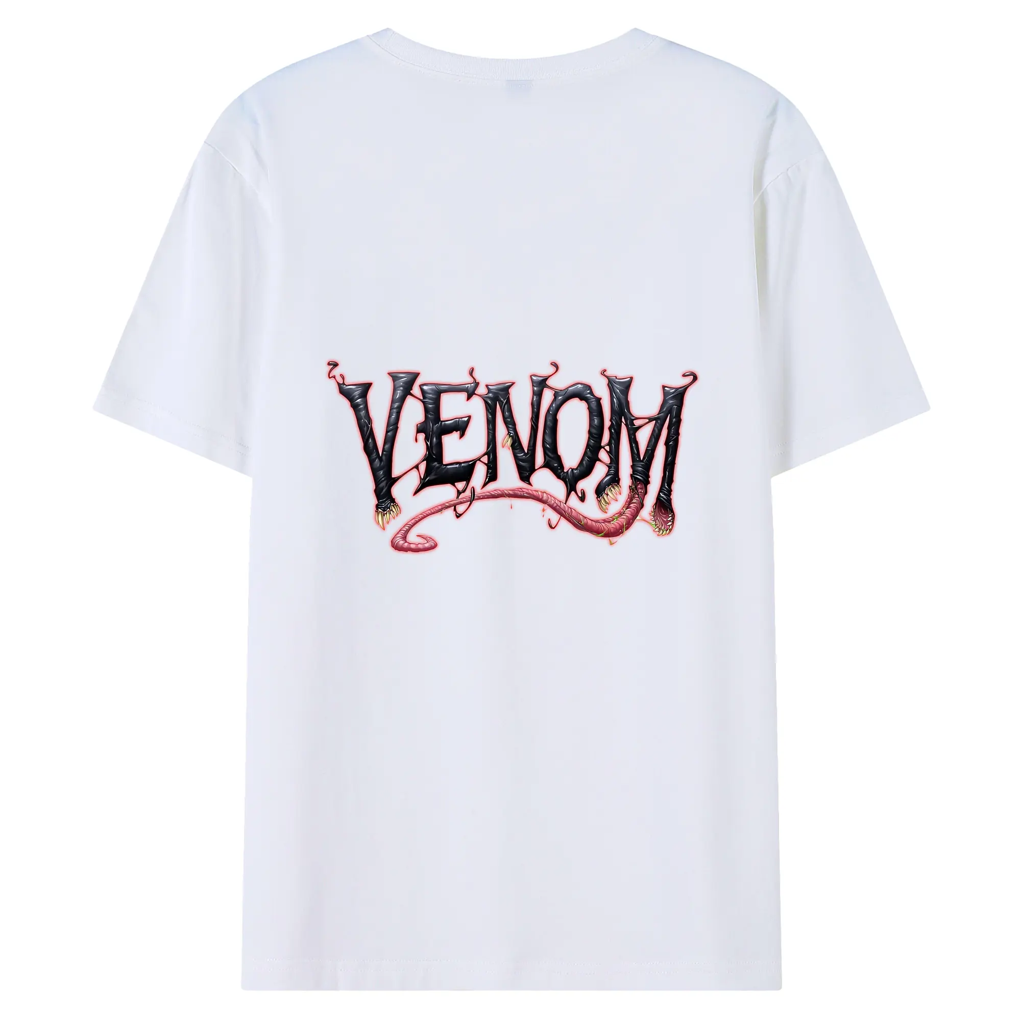 ヴェノム グッズ,ヴェノム - 綿100％ 半袖Tシャツ ・ バックプリント ・ 快適 通気性 ・ 日常使い 散歩 スポーツ用