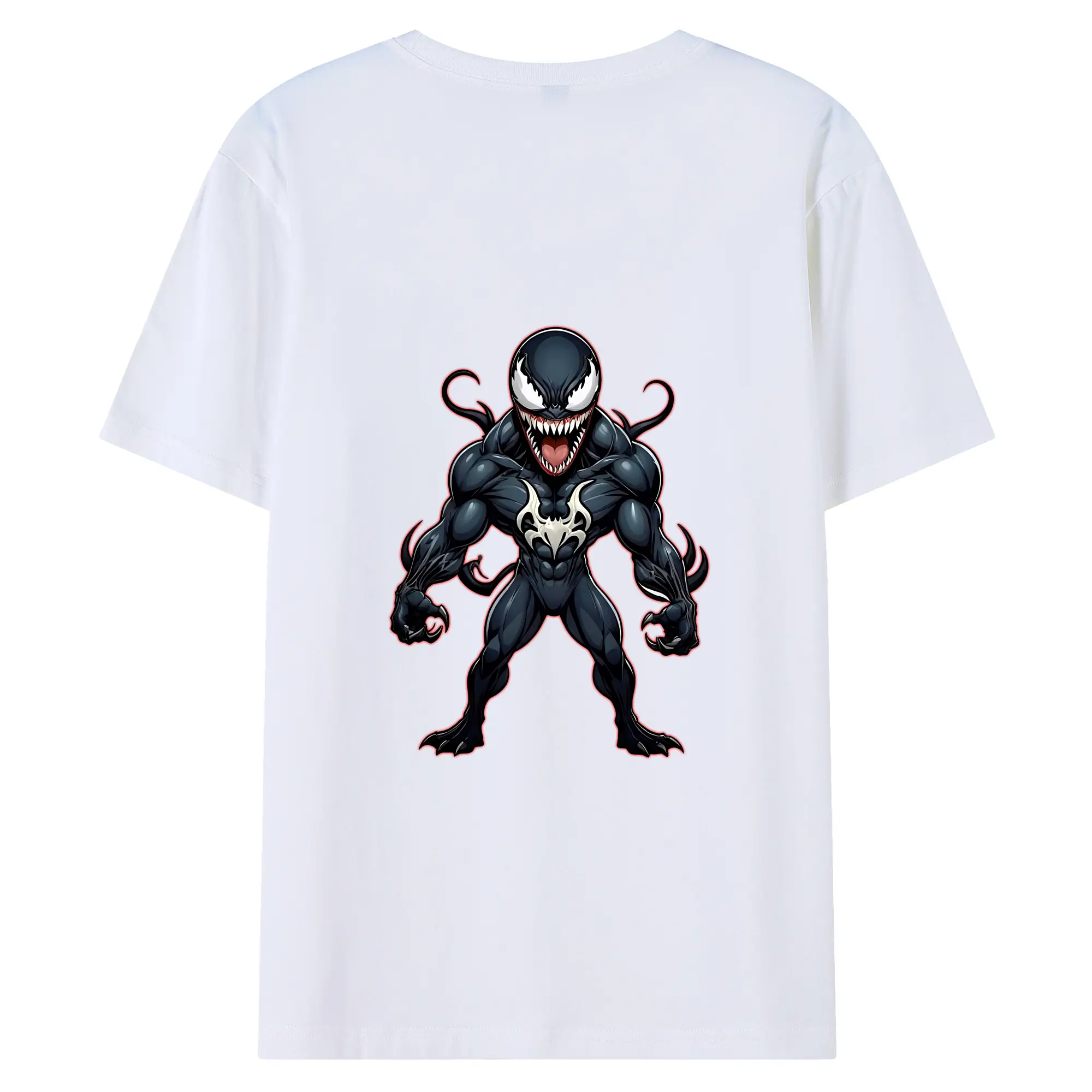 ヴェノム グッズ,ヴェノム - 綿100％ 半袖Tシャツ ・ バックプリント ・ 快適 通気性 ・ 日常使い 散歩 スポーツ用