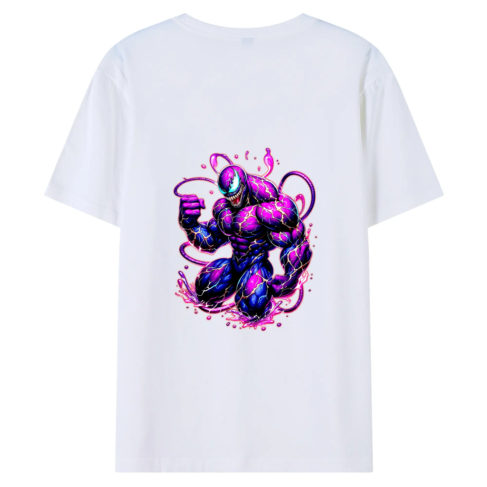 ヴェノム グッズ,ヴェノム - 綿100％ 半袖Tシャツ ・ バックプリント ・ 快適 通気性 ・ 日常使い 散歩 スポーツ用