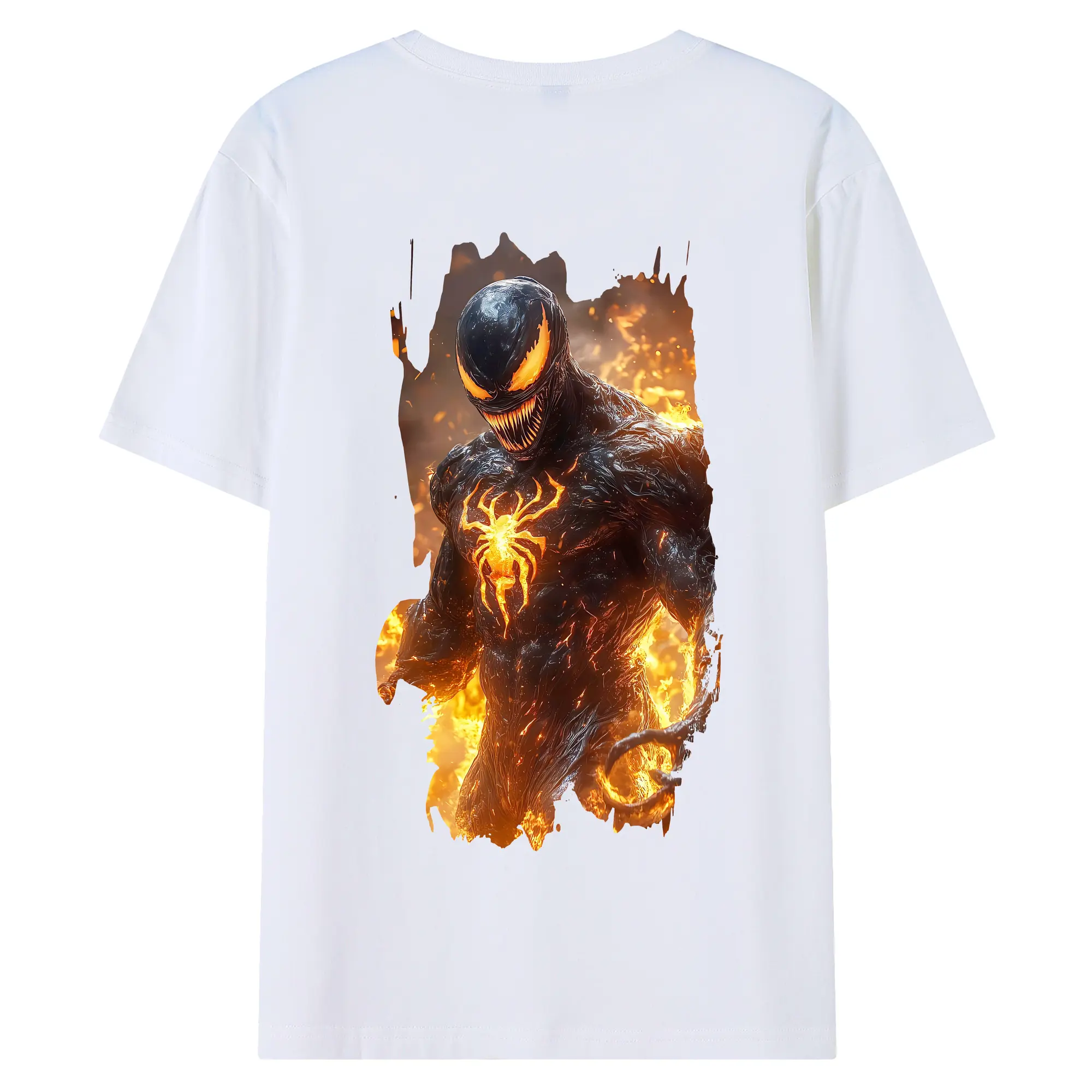 ヴェノム グッズ,ヴェノム - 綿100％ 半袖Tシャツ ・ バックプリント ・ 快適 通気性 ・ 日常使い 散歩 スポーツ用