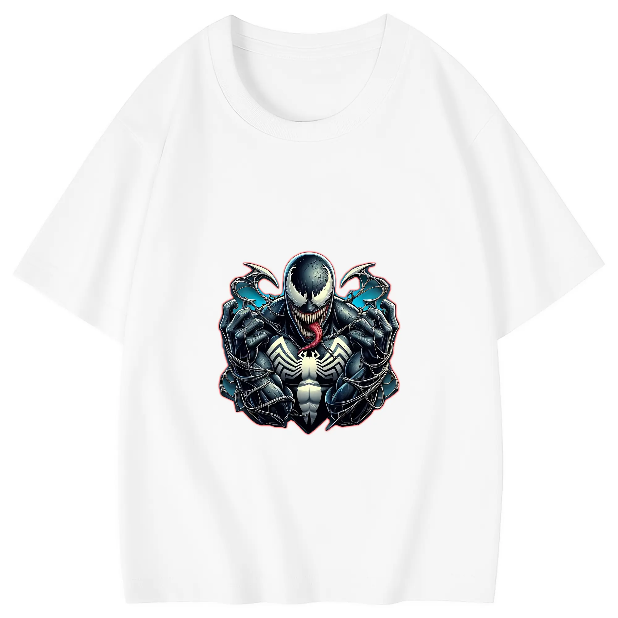 ヴェノム グッズ,ヴェノム - 綿100％ キッズTシャツ ・ フロントプリント ・ 快適 通気性 ・ スポーツ カジュアル 散歩用