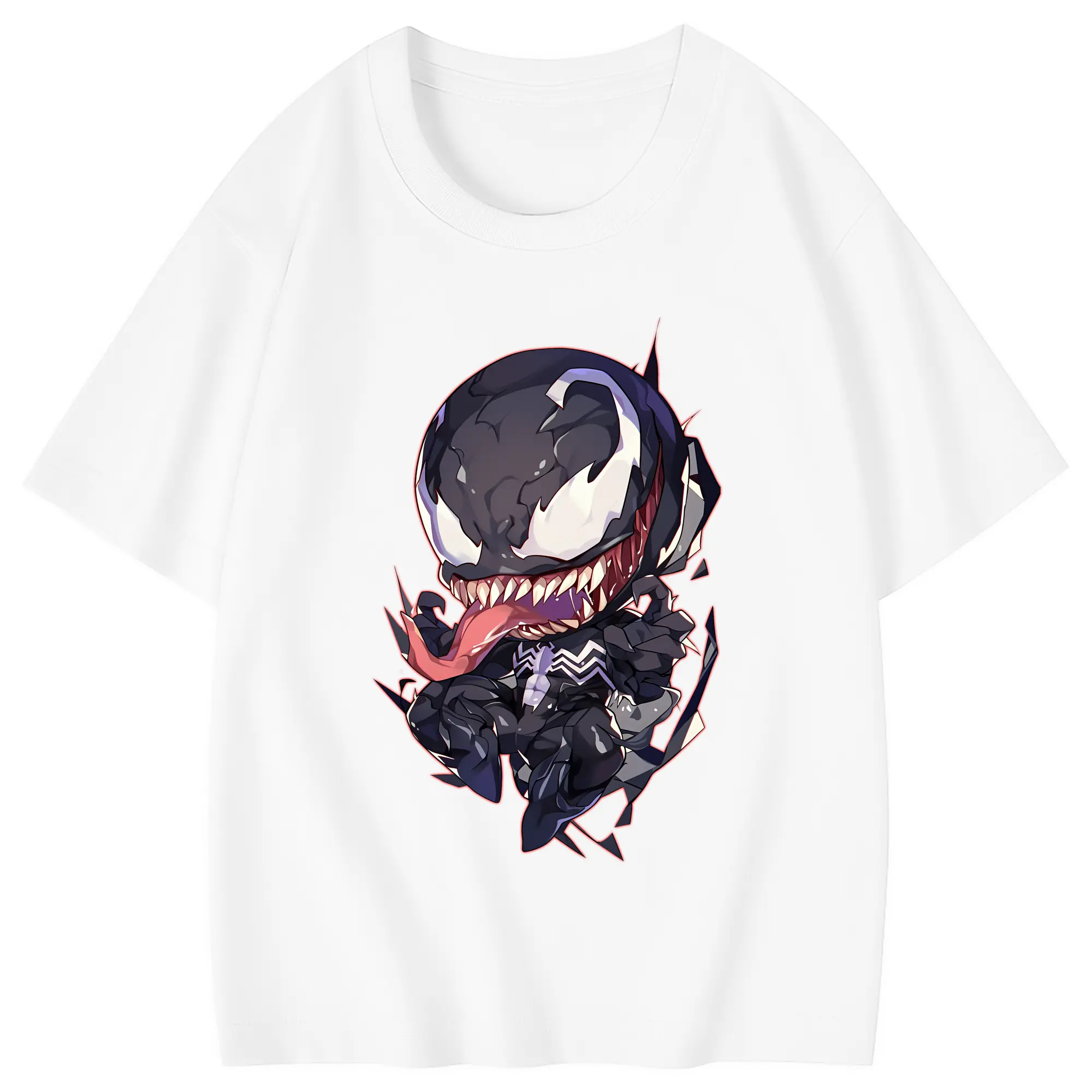 ヴェノム グッズ,ヴェノム - 綿100％ キッズTシャツ ・ フロントプリント ・ 快適 通気性 ・ スポーツ カジュアル 散歩用