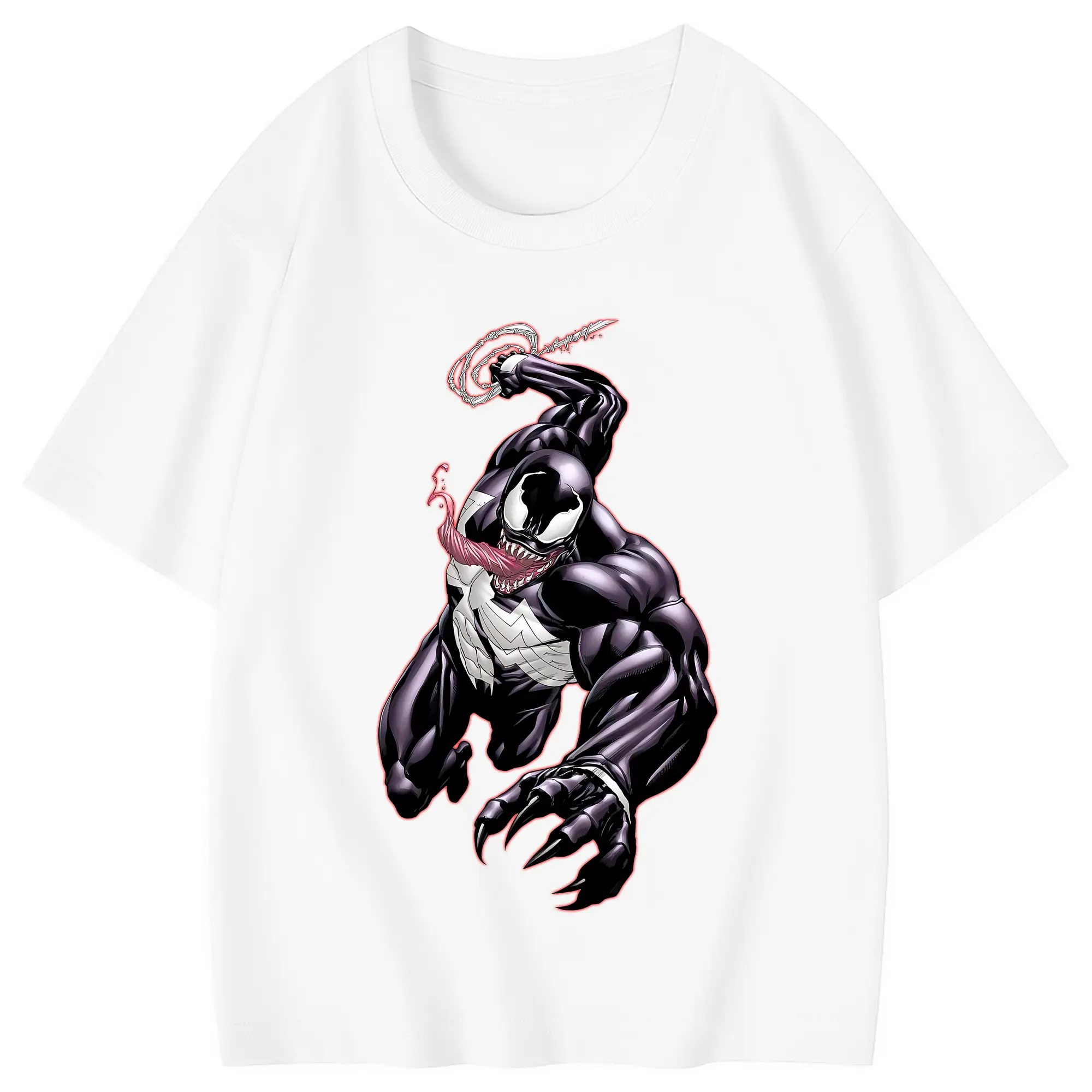 ヴェノム グッズ,ヴェノム - 綿100％ キッズTシャツ ・ フロントプリント ・ 快適 通気性 ・ スポーツ カジュアル 散歩用