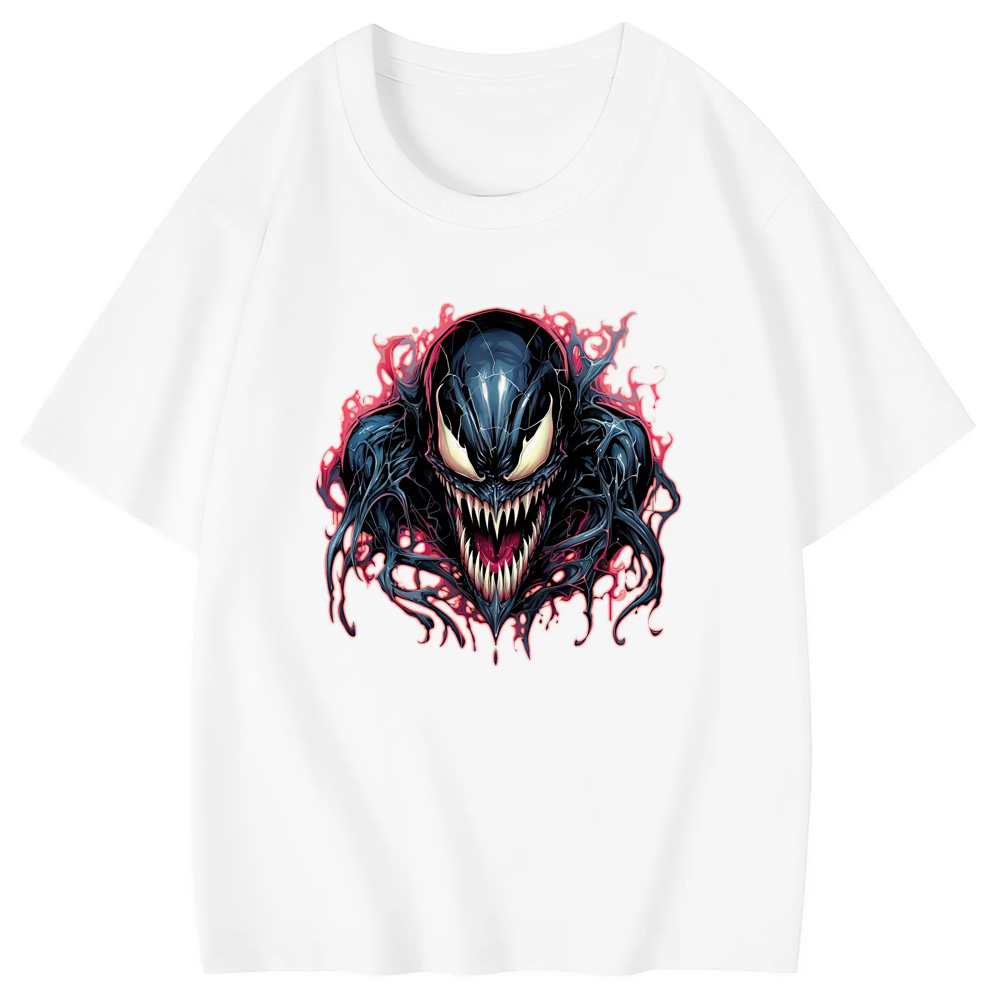 ヴェノム グッズ,ヴェノム - 綿100％ キッズTシャツ ・ フロントプリント ・ 快適 通気性 ・ スポーツ カジュアル 散歩用