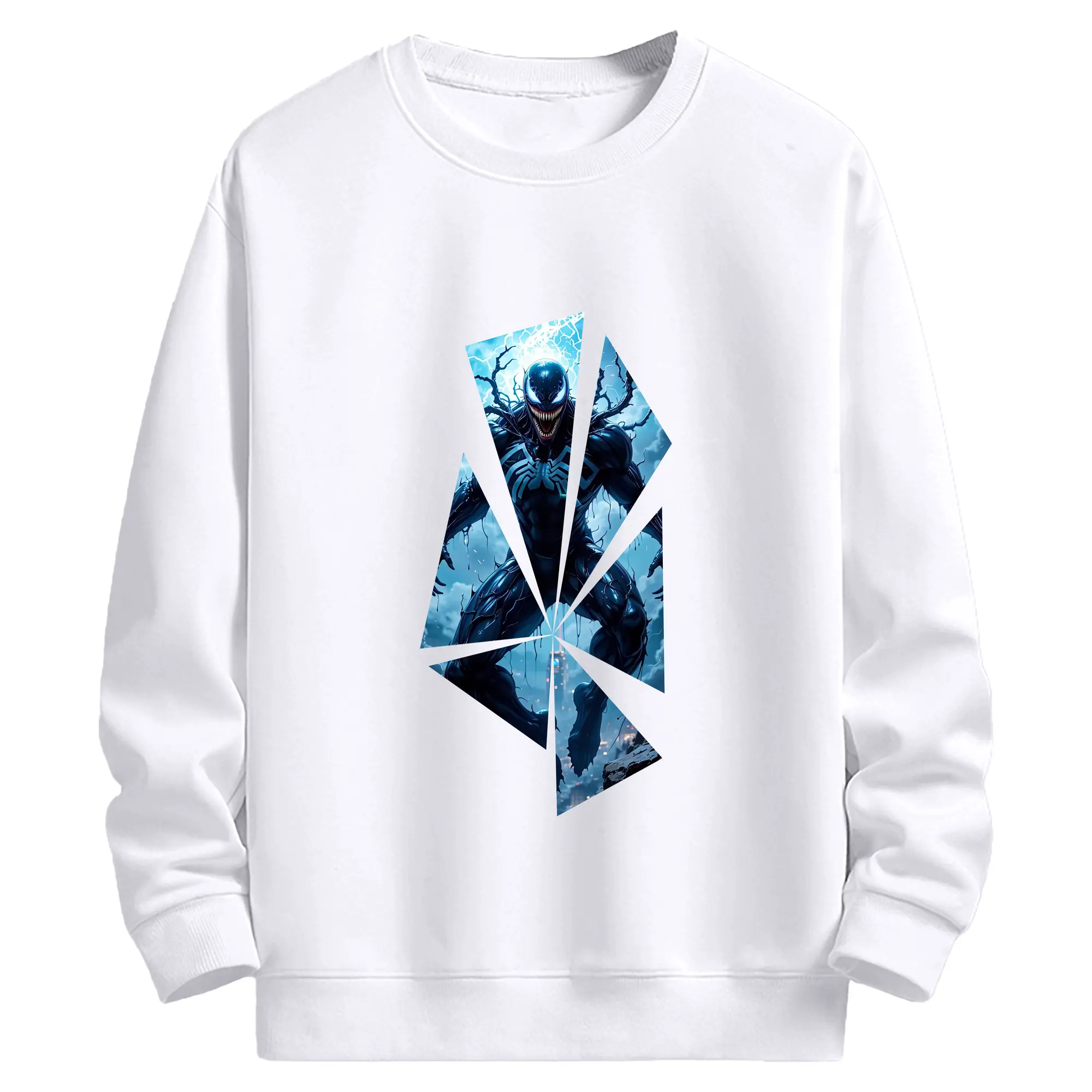 ヴェノム グッズ,ヴェノム - 高品質 クルーネック スウェット ・ コットン59％ ポリエステル41％ ・ ユニセックス 長袖 トレーナー ・ カジュアル デイリー スポーツ 散歩用