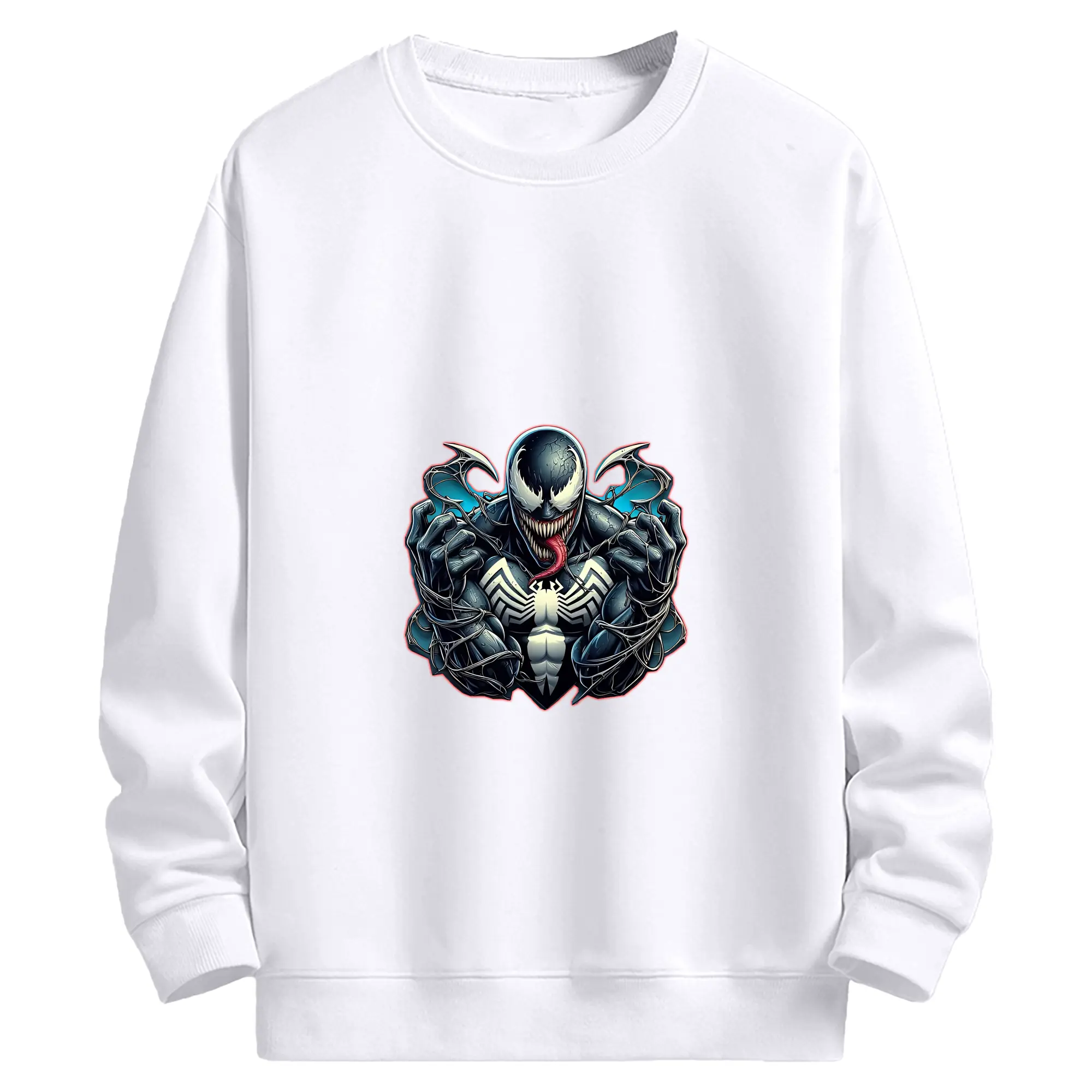 ヴェノム グッズ,ヴェノム - 高品質 クルーネック スウェット ・ コットン59％ ポリエステル41％ ・ ユニセックス 長袖 トレーナー ・ カジュアル デイリー スポーツ 散歩用