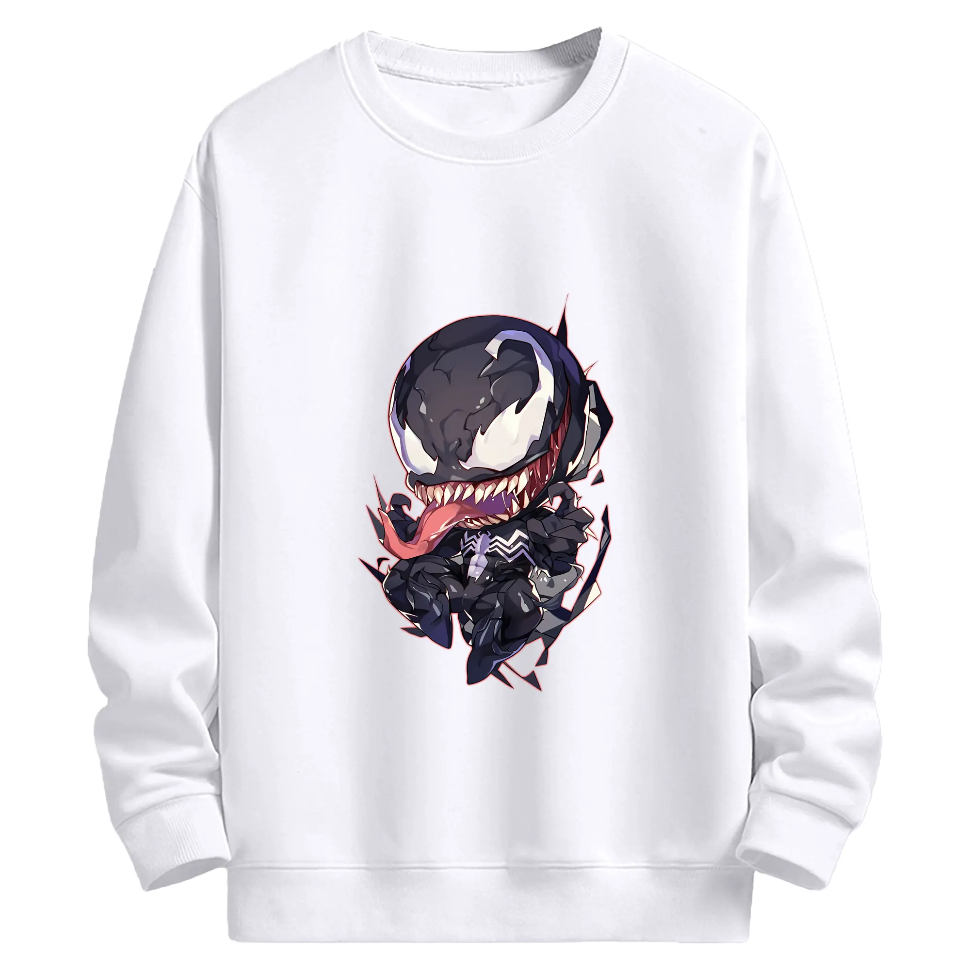 ヴェノム グッズ,ヴェノム - 高品質 クルーネック スウェット ・ コットン59％ ポリエステル41％ ・ ユニセックス 長袖 トレーナー ・ カジュアル デイリー スポーツ 散歩用