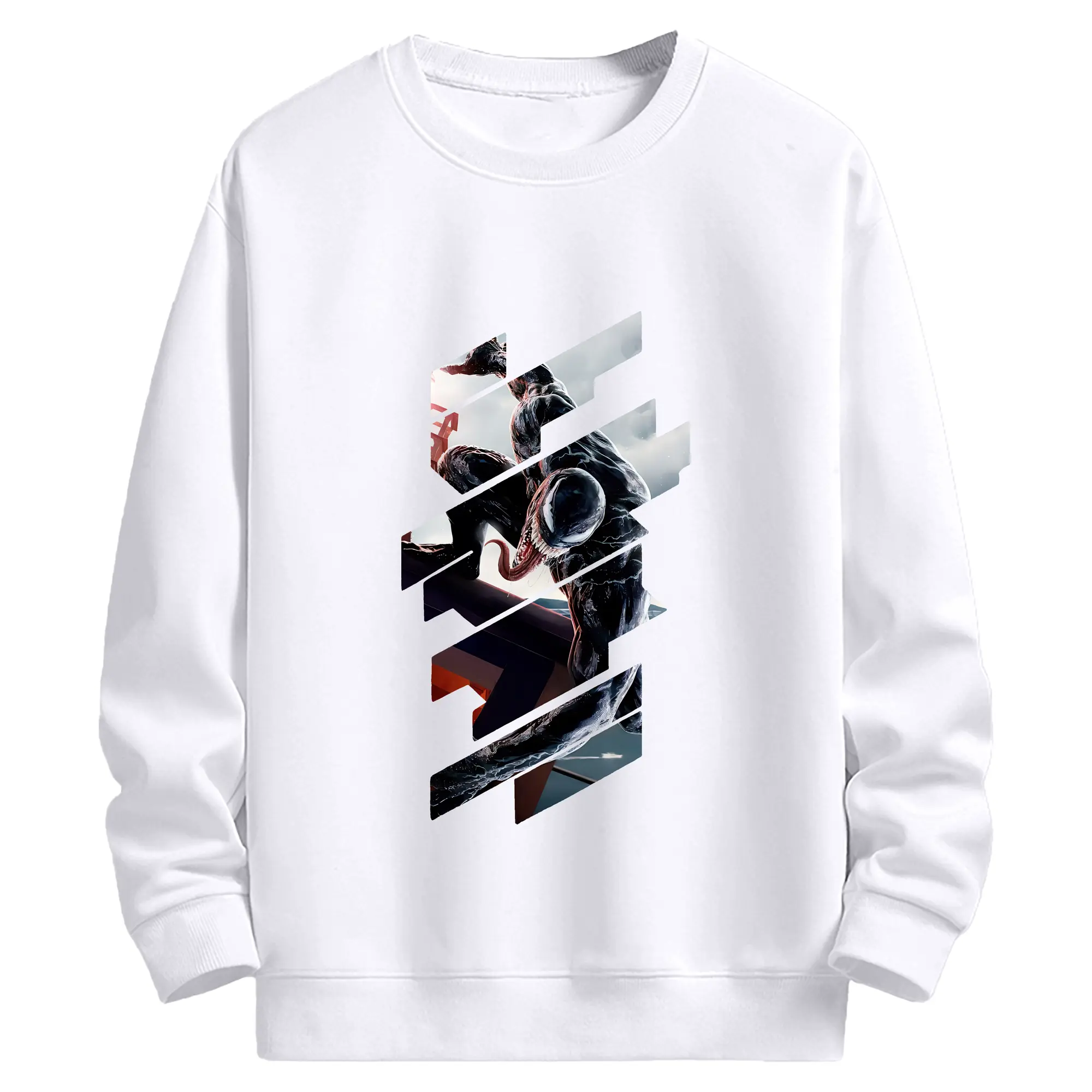 ヴェノム グッズ,ヴェノム - 高品質 クルーネック スウェット ・ コットン59％ ポリエステル41％ ・ ユニセックス 長袖 トレーナー ・ カジュアル デイリー スポーツ 散歩用