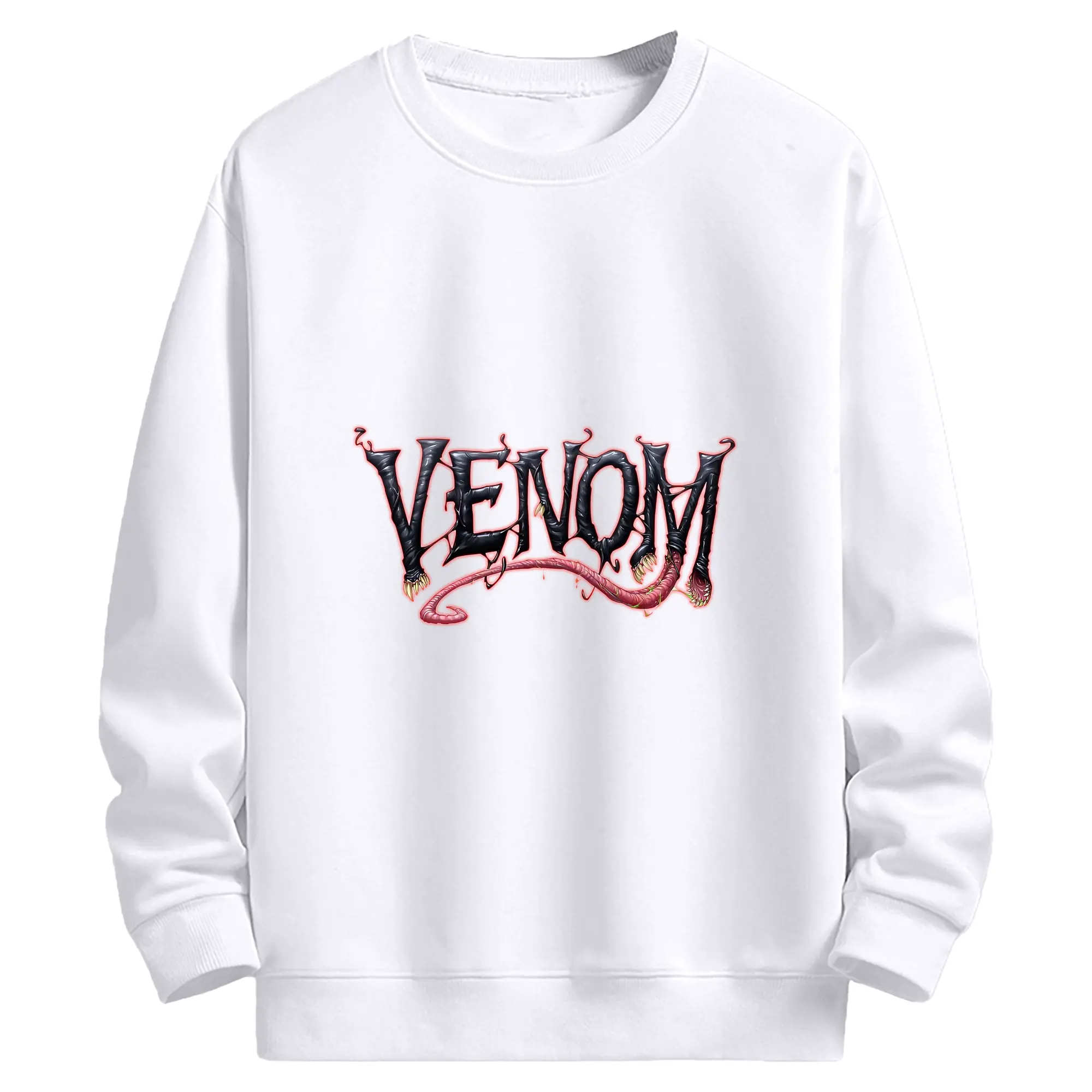 ヴェノム グッズ,ヴェノム - 高品質 クルーネック スウェット ・ コットン59％ ポリエステル41％ ・ ユニセックス 長袖 トレーナー ・ カジュアル デイリー スポーツ 散歩用