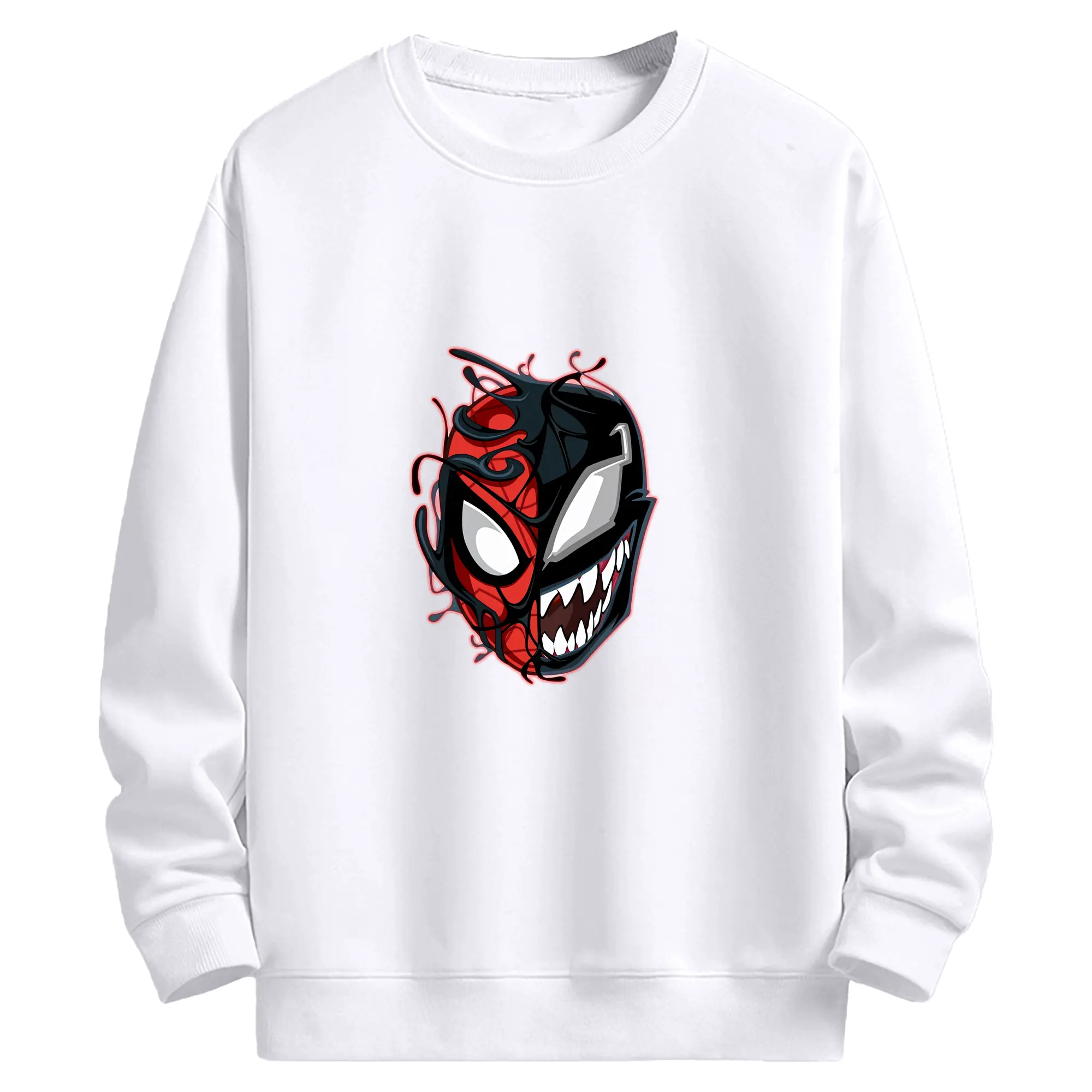 ヴェノム グッズ,ヴェノム - 高品質 クルーネック スウェット ・ コットン59％ ポリエステル41％ ・ ユニセックス 長袖 トレーナー ・ カジュアル デイリー スポーツ 散歩用