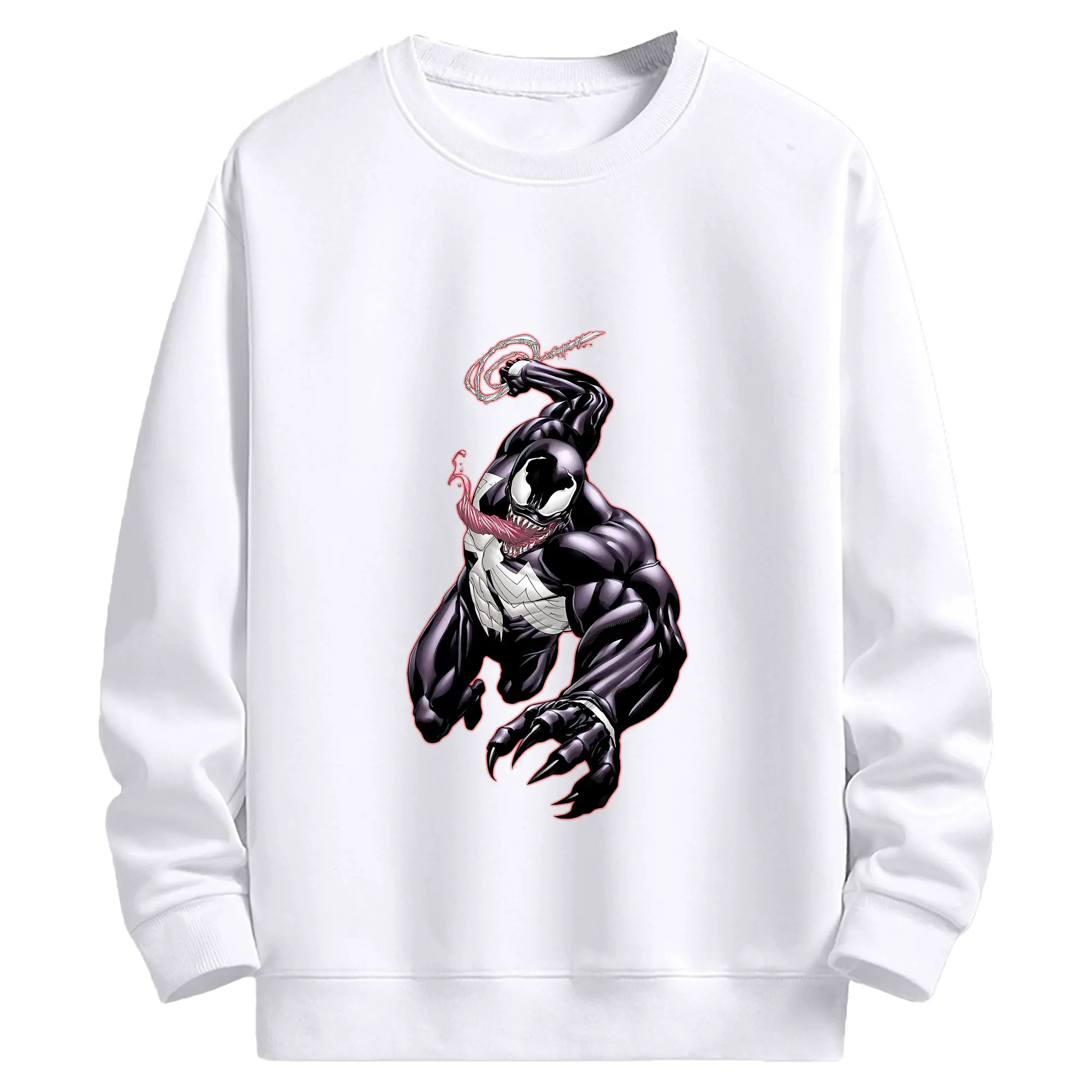 ヴェノム グッズ,ヴェノム - 高品質 クルーネック スウェット ・ コットン59％ ポリエステル41％ ・ ユニセックス 長袖 トレーナー ・ カジュアル デイリー スポーツ 散歩用
