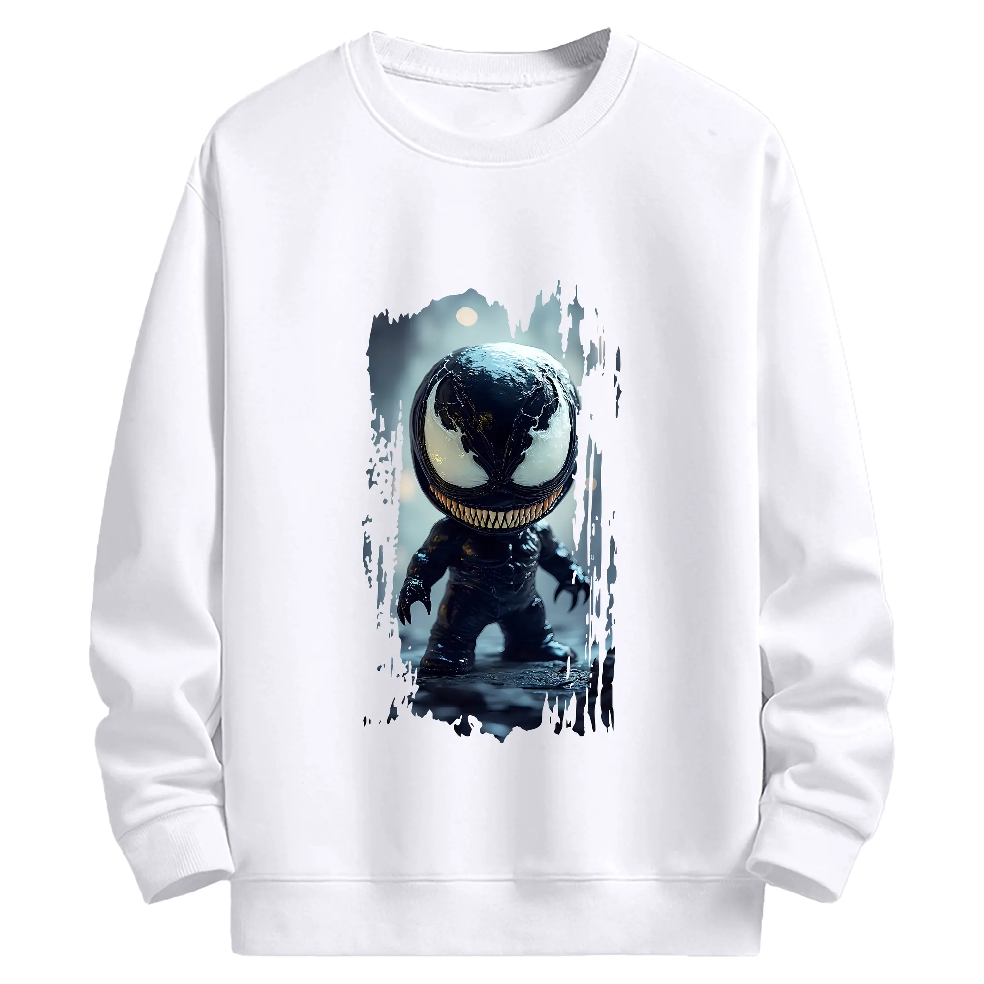 ヴェノム グッズ,ヴェノム - 高品質 クルーネック スウェット ・ コットン59％ ポリエステル41％ ・ ユニセックス 長袖 トレーナー ・ カジュアル デイリー スポーツ 散歩用