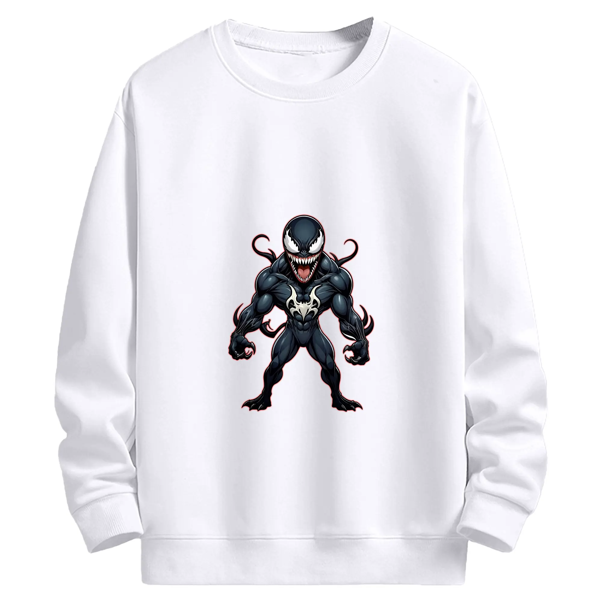 ヴェノム グッズ,ヴェノム - 高品質 クルーネック スウェット ・ コットン59％ ポリエステル41％ ・ ユニセックス 長袖 トレーナー ・ カジュアル デイリー スポーツ 散歩用