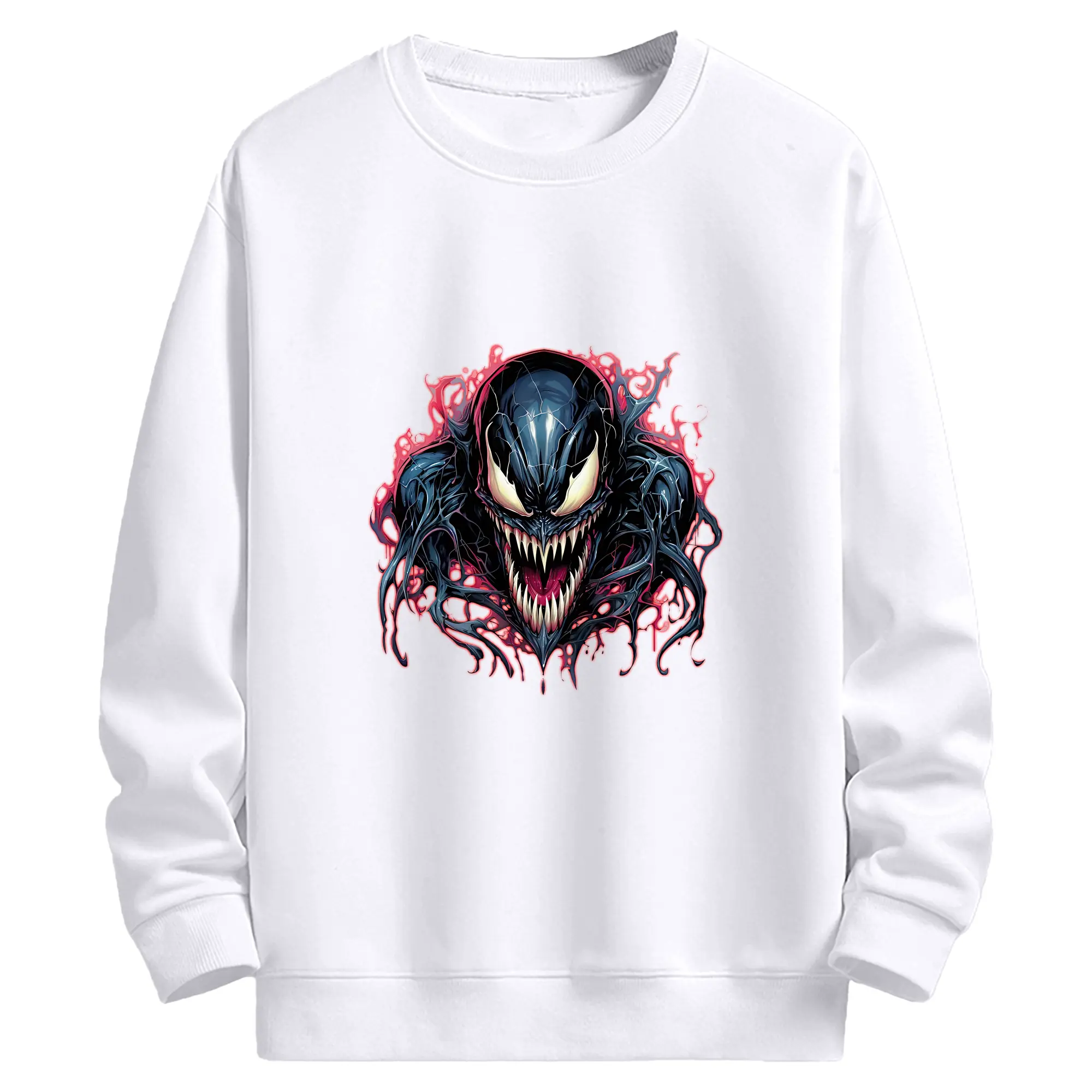 ヴェノム グッズ,ヴェノム - 高品質 クルーネック スウェット ・ コットン59％ ポリエステル41％ ・ ユニセックス 長袖 トレーナー ・ カジュアル デイリー スポーツ 散歩用