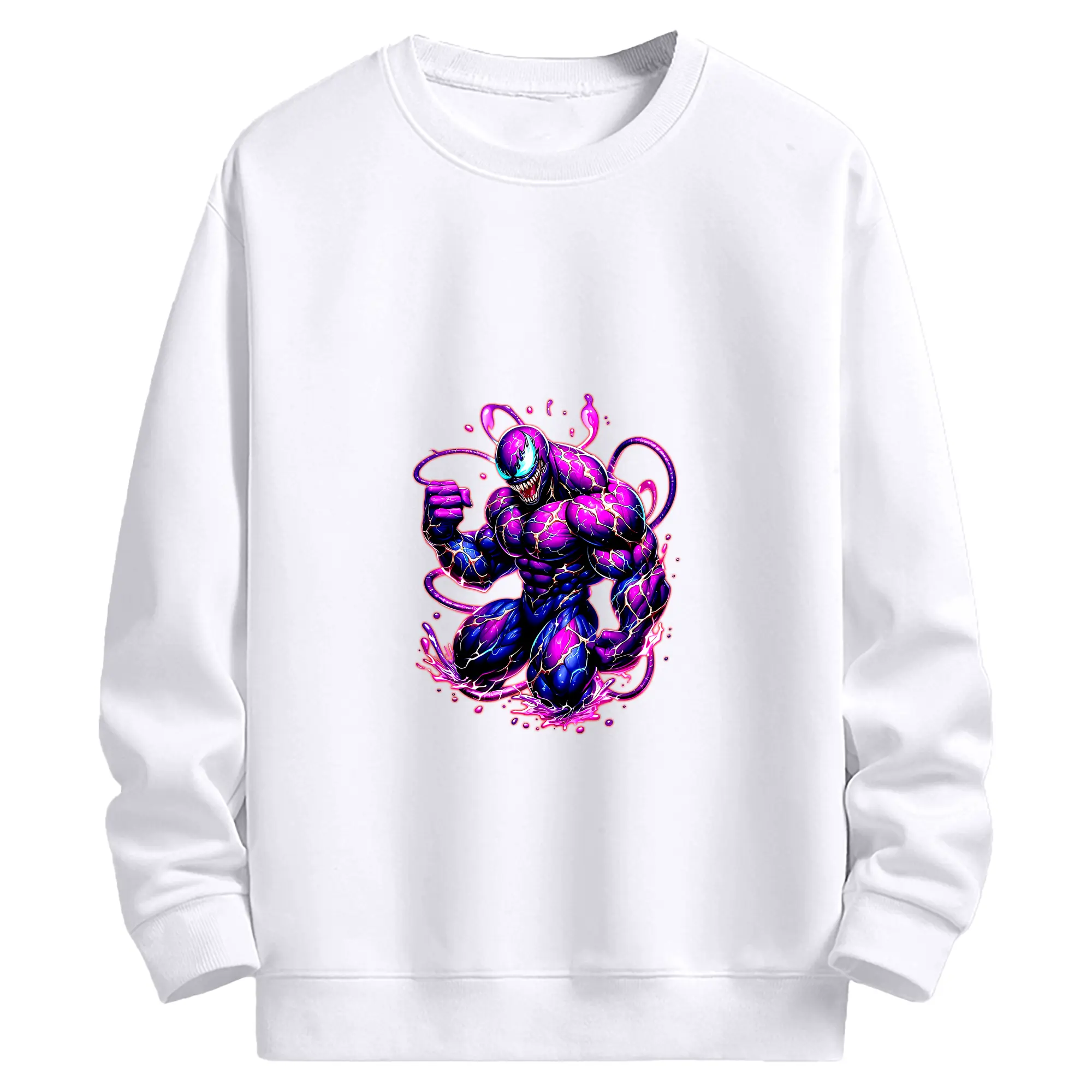 ヴェノム グッズ,ヴェノム - 高品質 クルーネック スウェット ・ コットン59％ ポリエステル41％ ・ ユニセックス 長袖 トレーナー ・ カジュアル デイリー スポーツ 散歩用