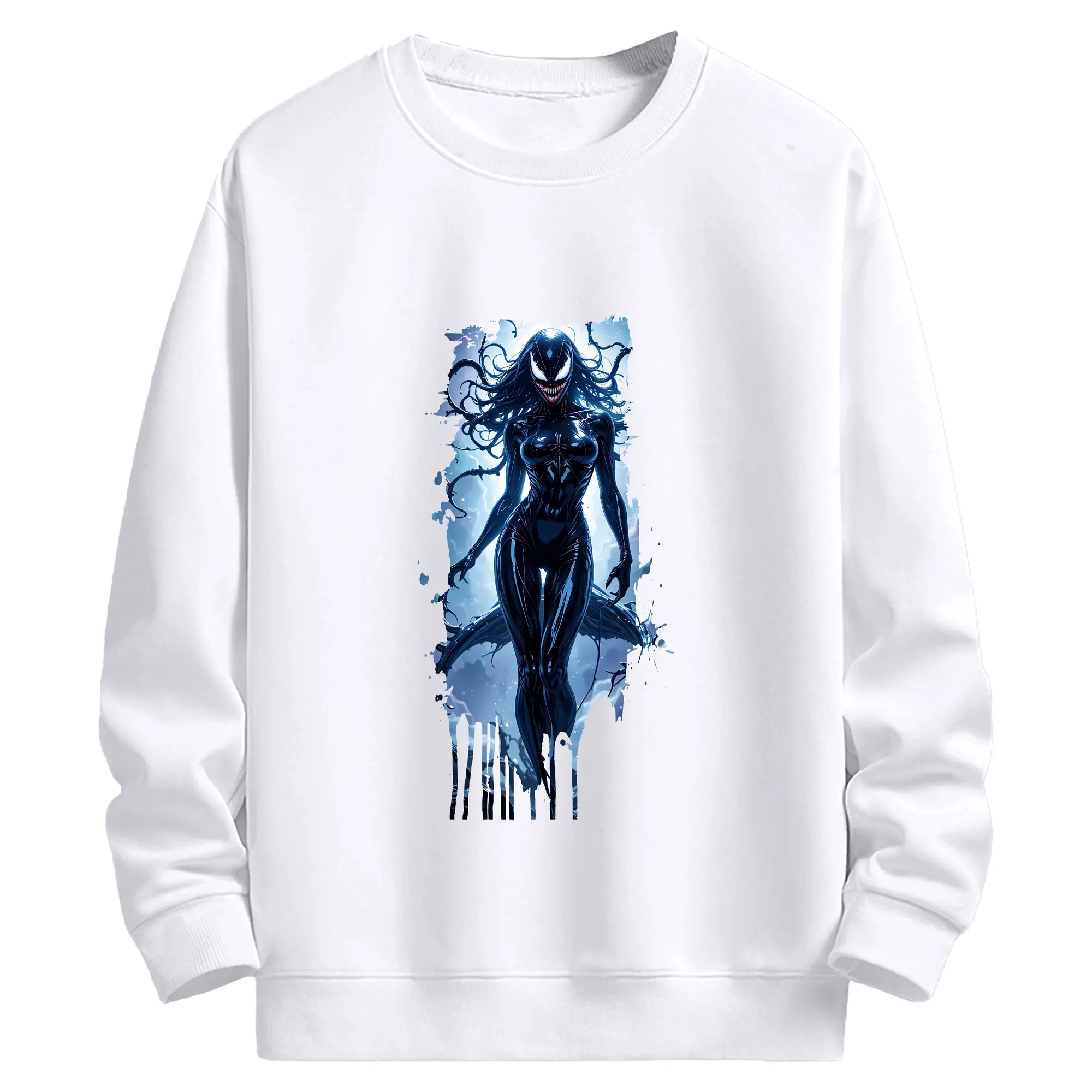 ヴェノム グッズ,ヴェノム - 高品質 クルーネック スウェット ・ コットン59％ ポリエステル41％ ・ ユニセックス 長袖 トレーナー ・ カジュアル デイリー スポーツ 散歩用