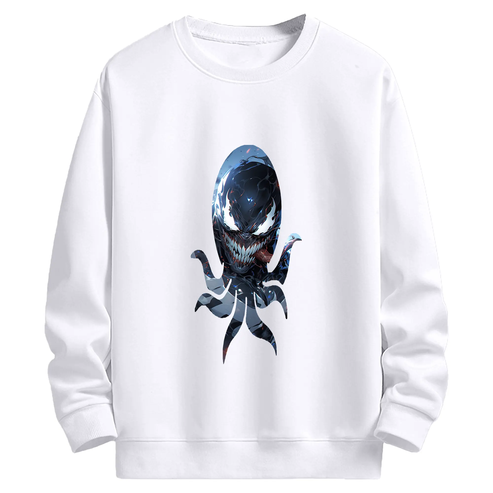 ヴェノム グッズ,ヴェノム - 高品質 クルーネック スウェット ・ コットン59％ ポリエステル41％ ・ ユニセックス 長袖 トレーナー ・ カジュアル デイリー スポーツ 散歩用