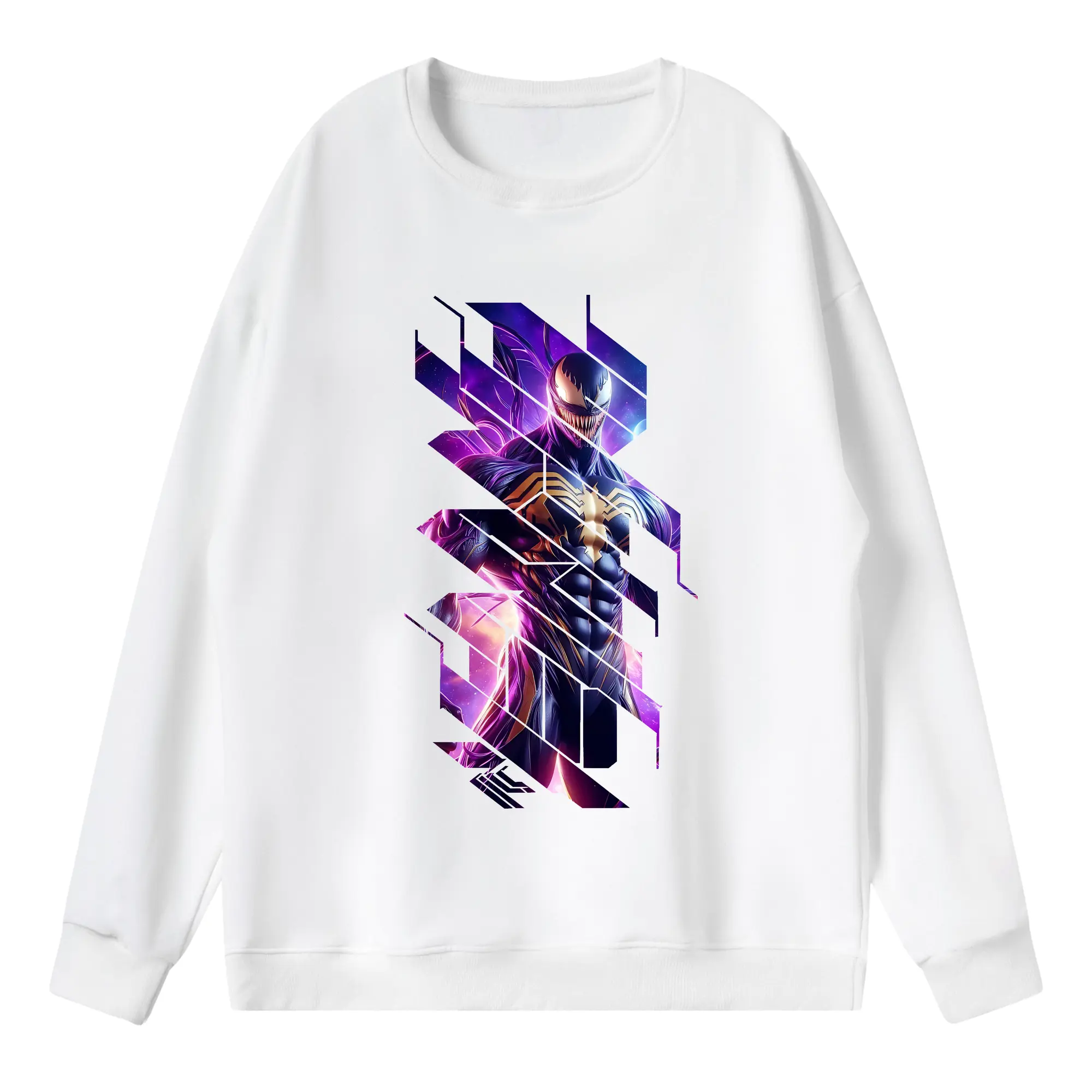 ヴェノム グッズ,ヴェノム - 薄手 クルーネック スウェット 裏毛260g · ポリエステル 春秋向け カジュアル 男女兼用 · トレーナー デイリー スポーツ 散歩に最適