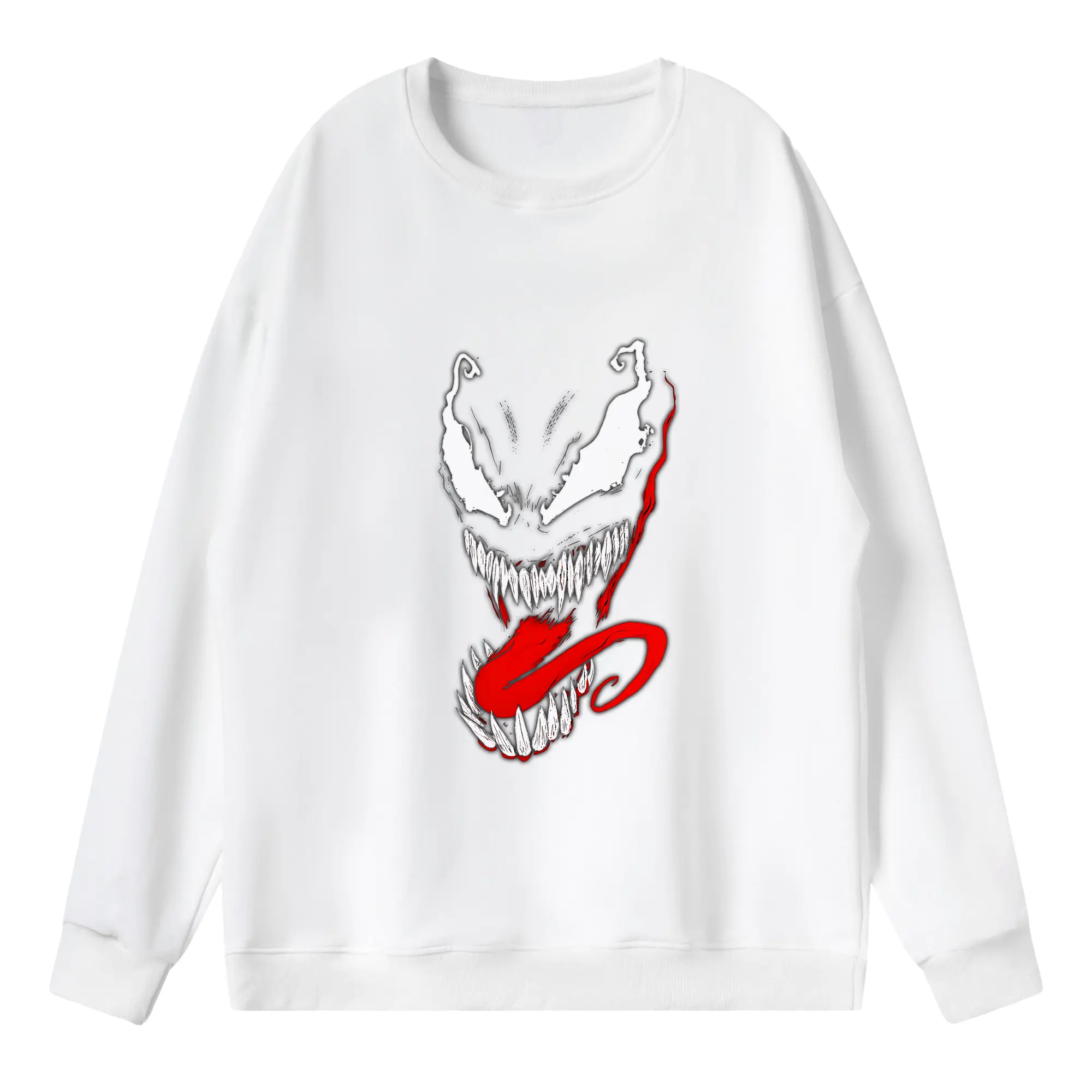 ヴェノム グッズ,ヴェノム - 薄手 クルーネック スウェット 裏毛260g · ポリエステル 春秋向け カジュアル 男女兼用 · トレーナー デイリー スポーツ 散歩に最適