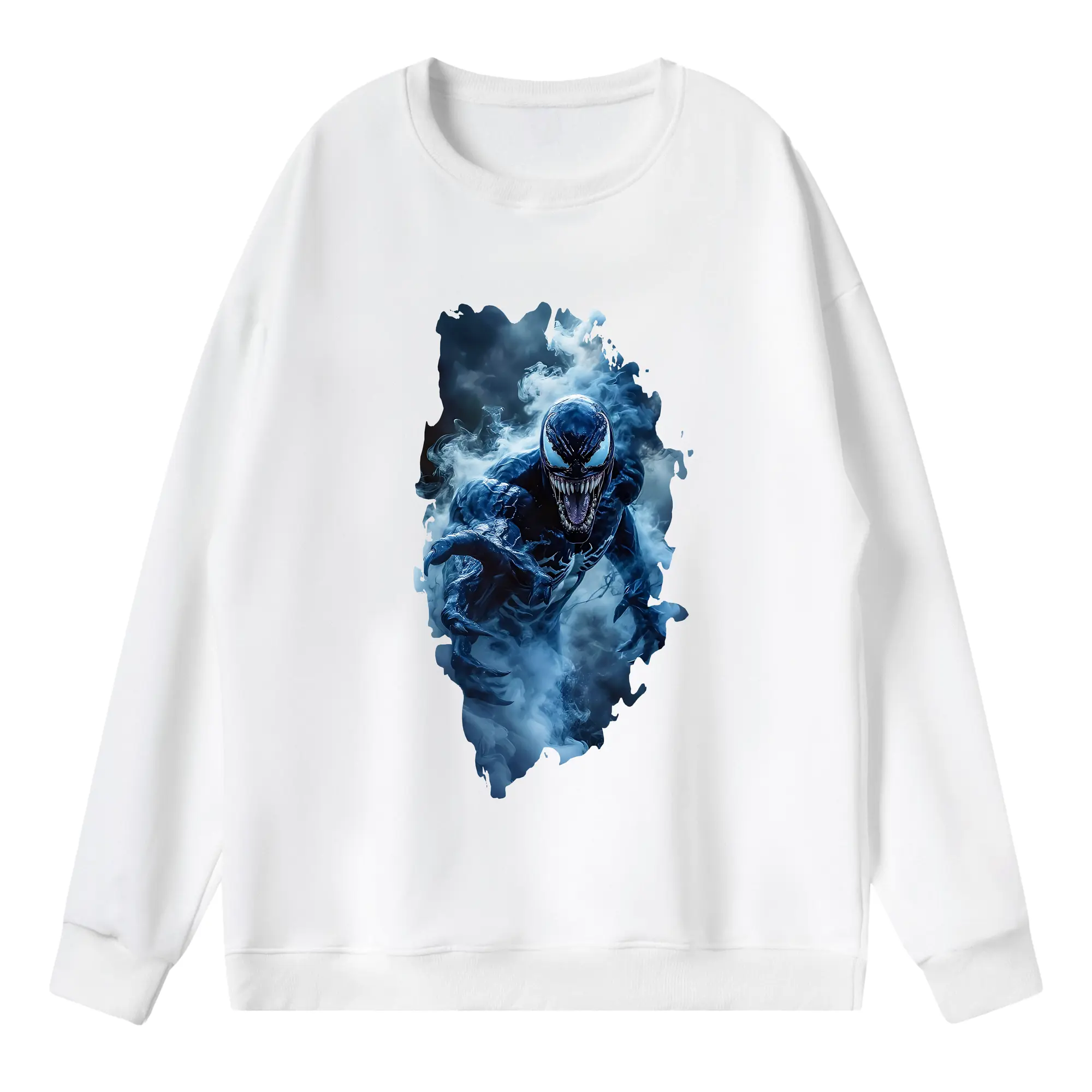 ヴェノム グッズ,ヴェノム - 薄手 クルーネック スウェット 裏毛260g · ポリエステル 春秋向け カジュアル 男女兼用 · トレーナー デイリー スポーツ 散歩に最適