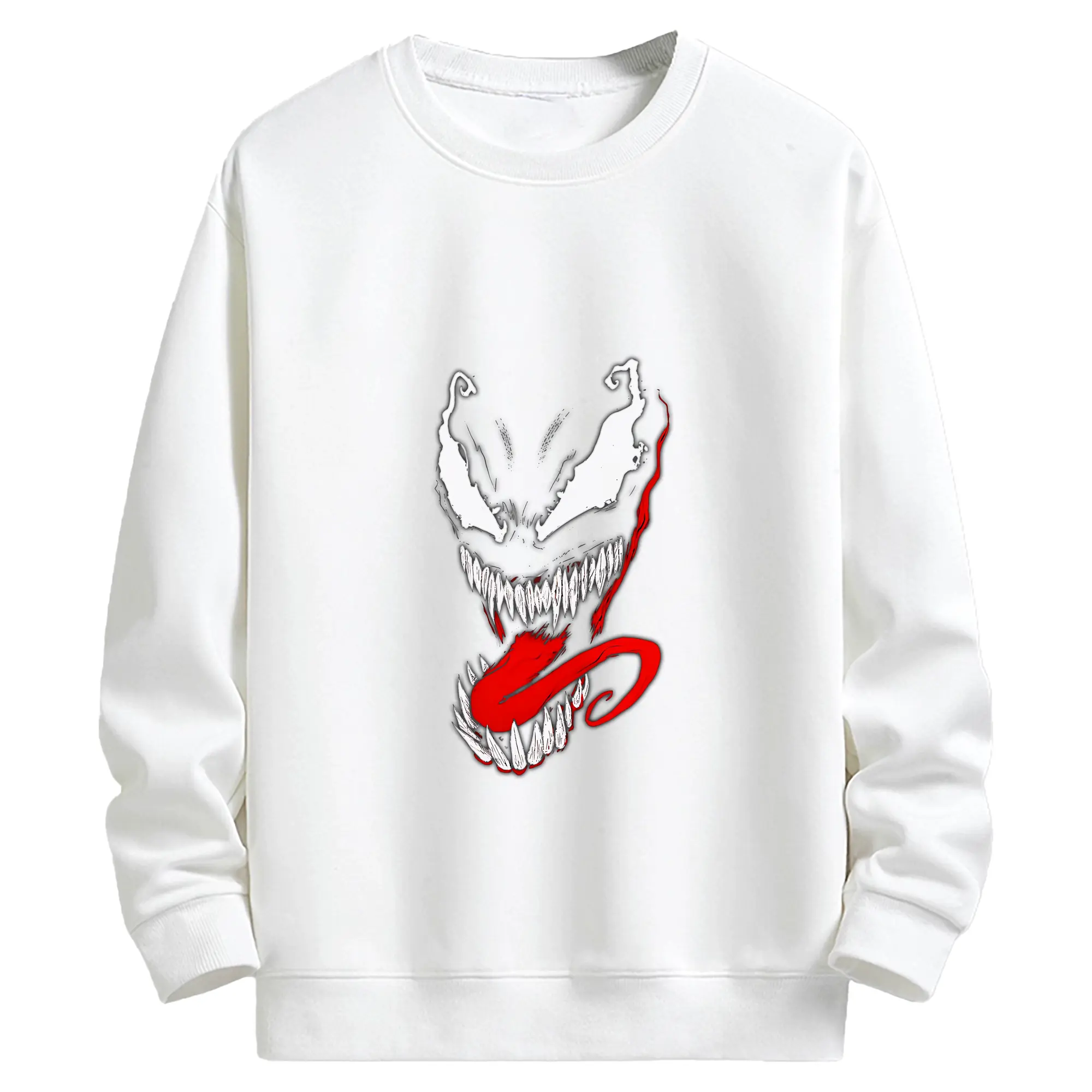 ヴェノム グッズ,ヴェノム - キッズ クルーネックスウェットシャツ ・ フロントプリント ・ 綿80％ ポリエステル20％ ・ 快適 通学 スポーツ 日常使い お散歩用